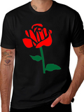 Rose Graphic Tee - Stylish Casual Wear