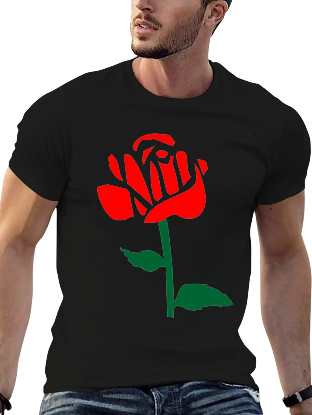 Rose Graphic Tee - Stylish Casual Wear