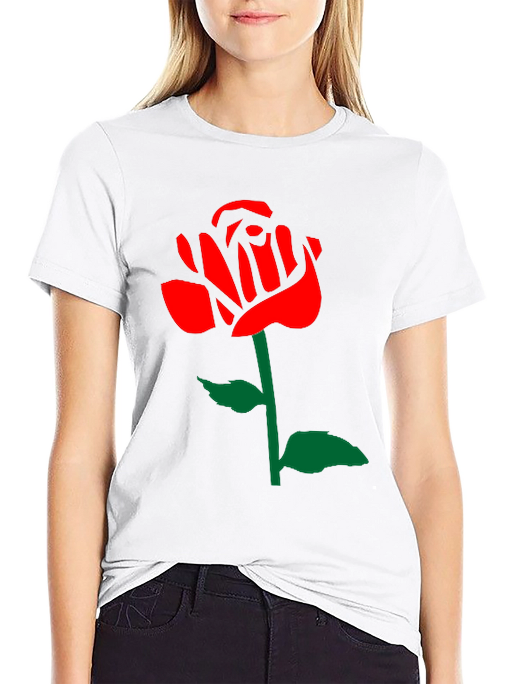 Rose Graphic Tee - Stylish Casual Wear