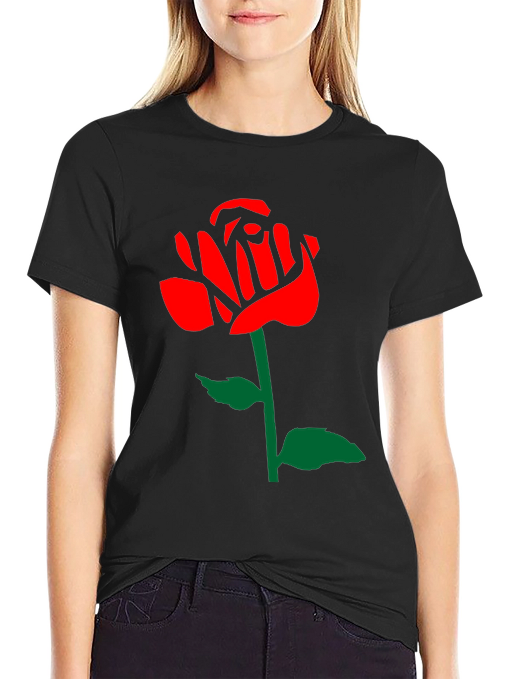 Rose Graphic Tee - Stylish Casual Wear