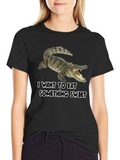 Crocodile Sweet Tooth Black T-Shirt