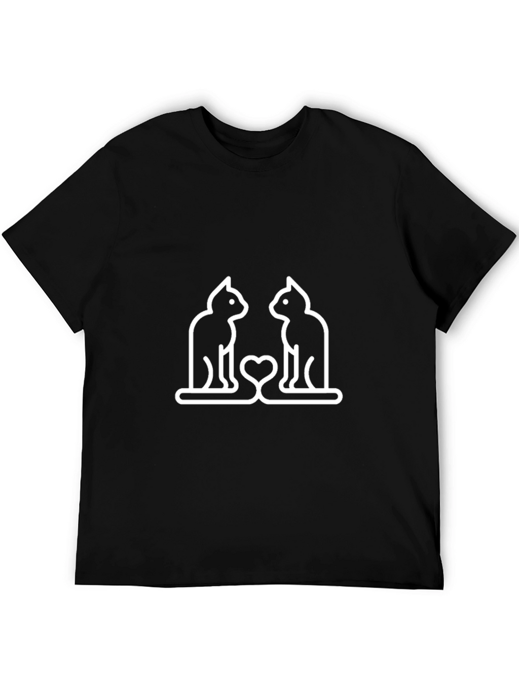 Cute Cats in Love Graphic Tee