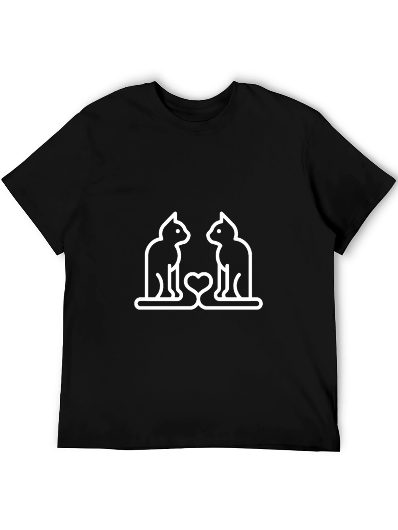 Cute Cats in Love Graphic Tee