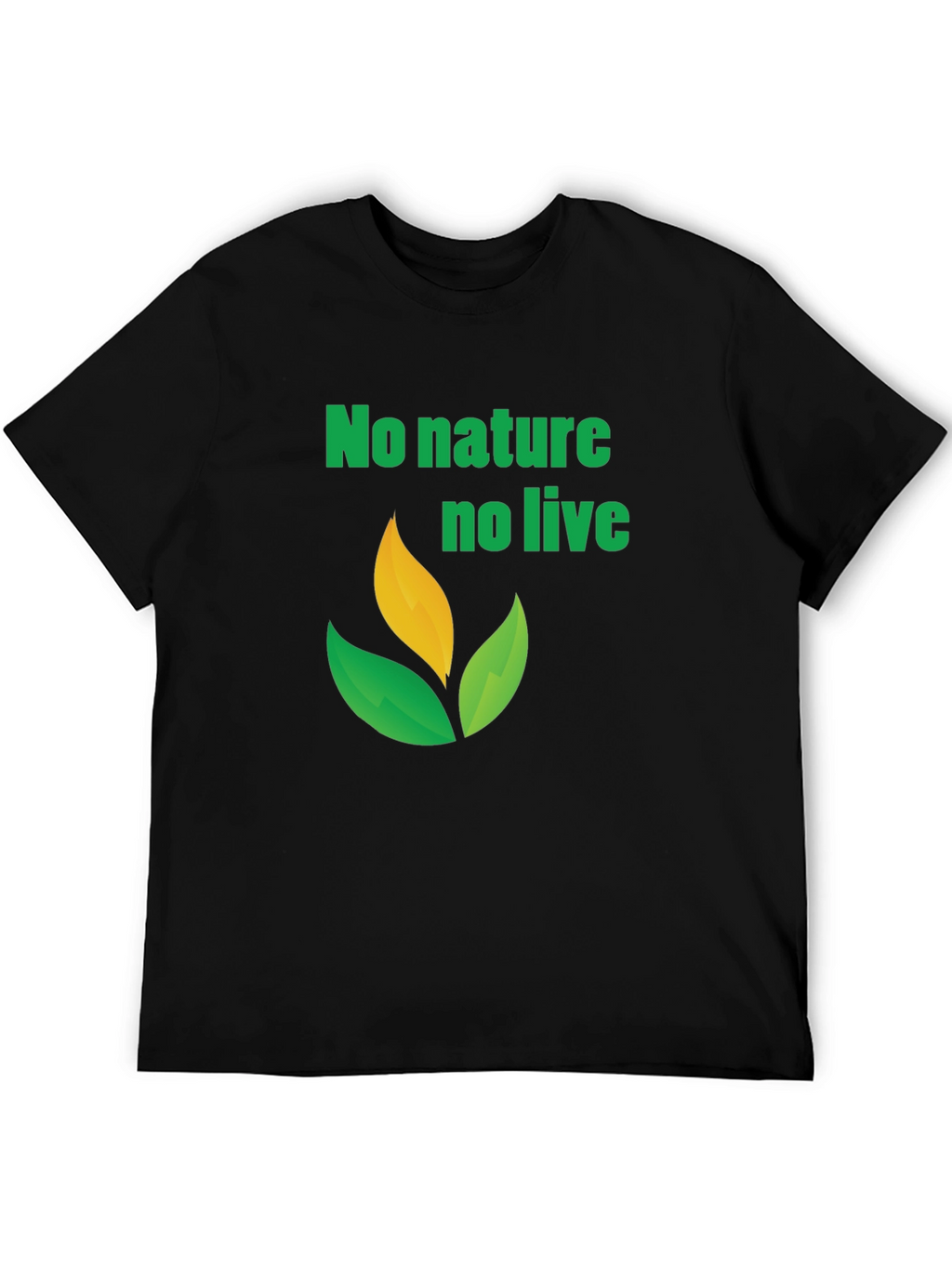 Eco-Friendly No Nature No Life Graphic Tee