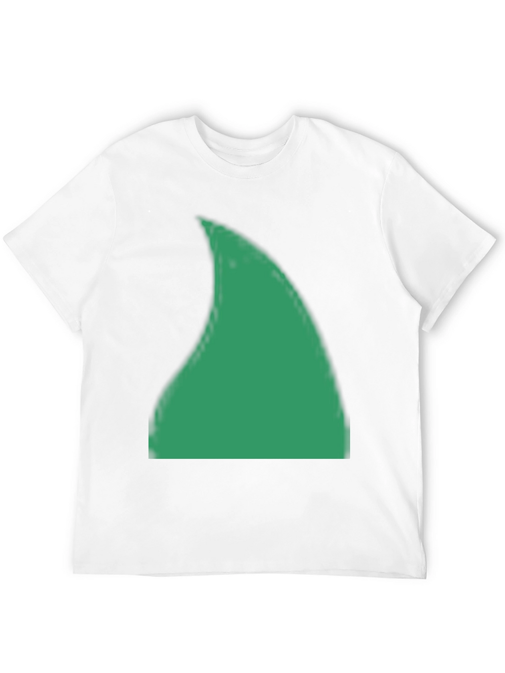 Green Shark Fin Graphic Black T-Shirt