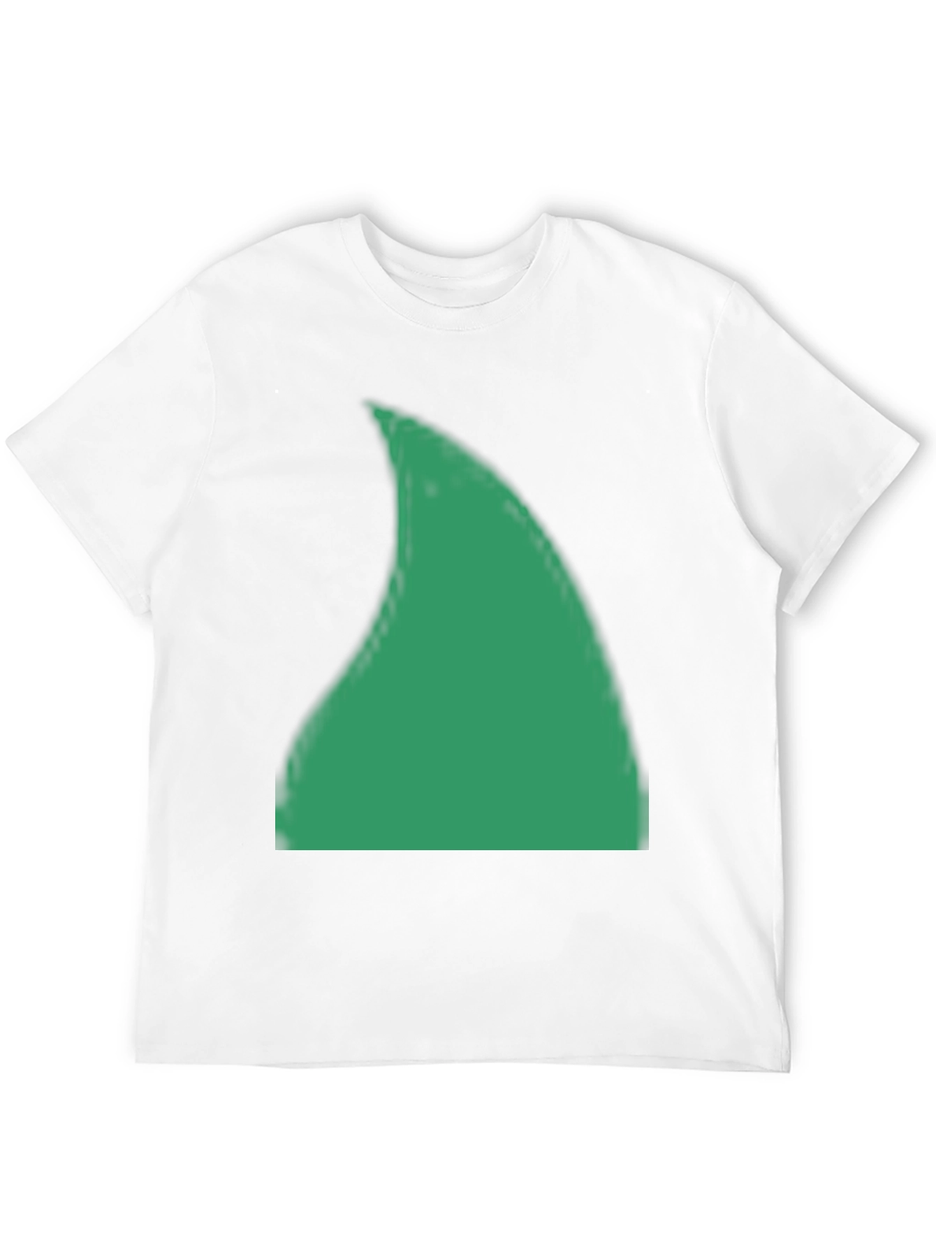 Green Shark Fin Graphic Black T-Shirt