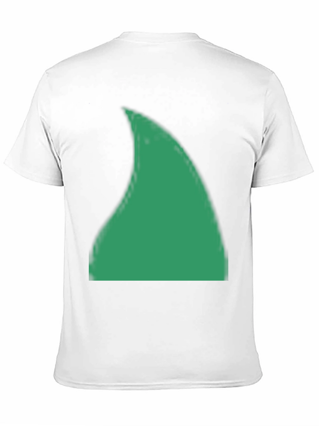 Green Shark Fin Graphic Black T-Shirt