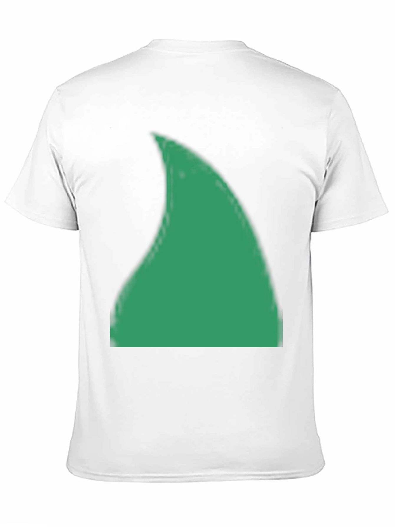Green Shark Fin Graphic Black T-Shirt