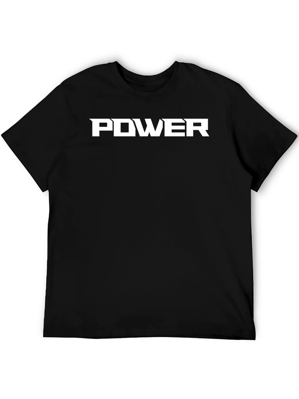 Power Graphic Tee - Bold Black Cotton T-Shirt