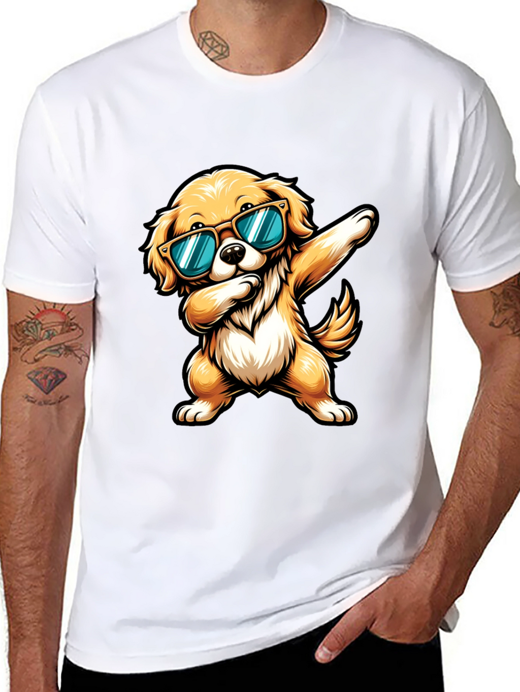 Cool Dog Dab Graphic Tee