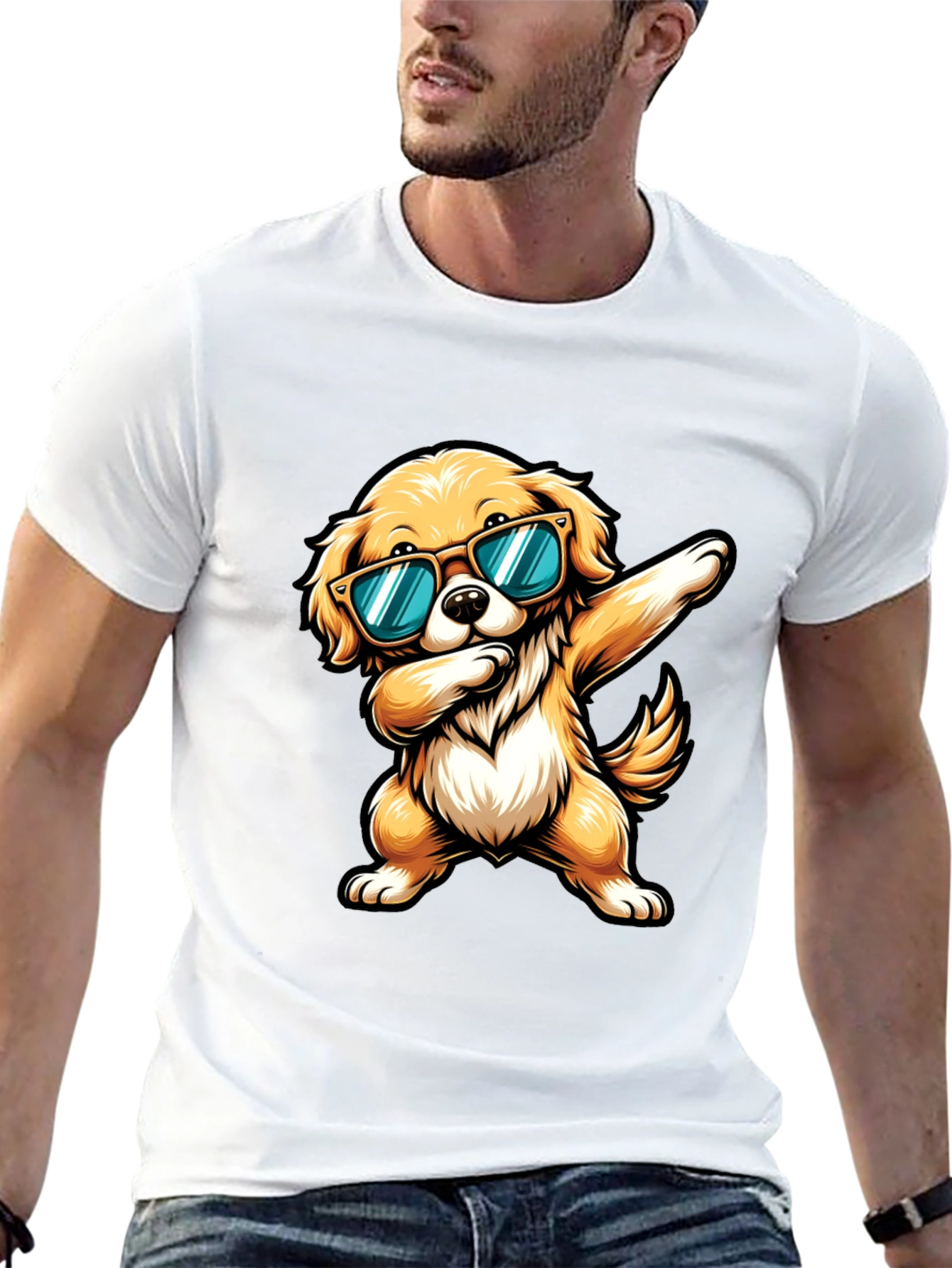 Cool Dog Dab Graphic Tee