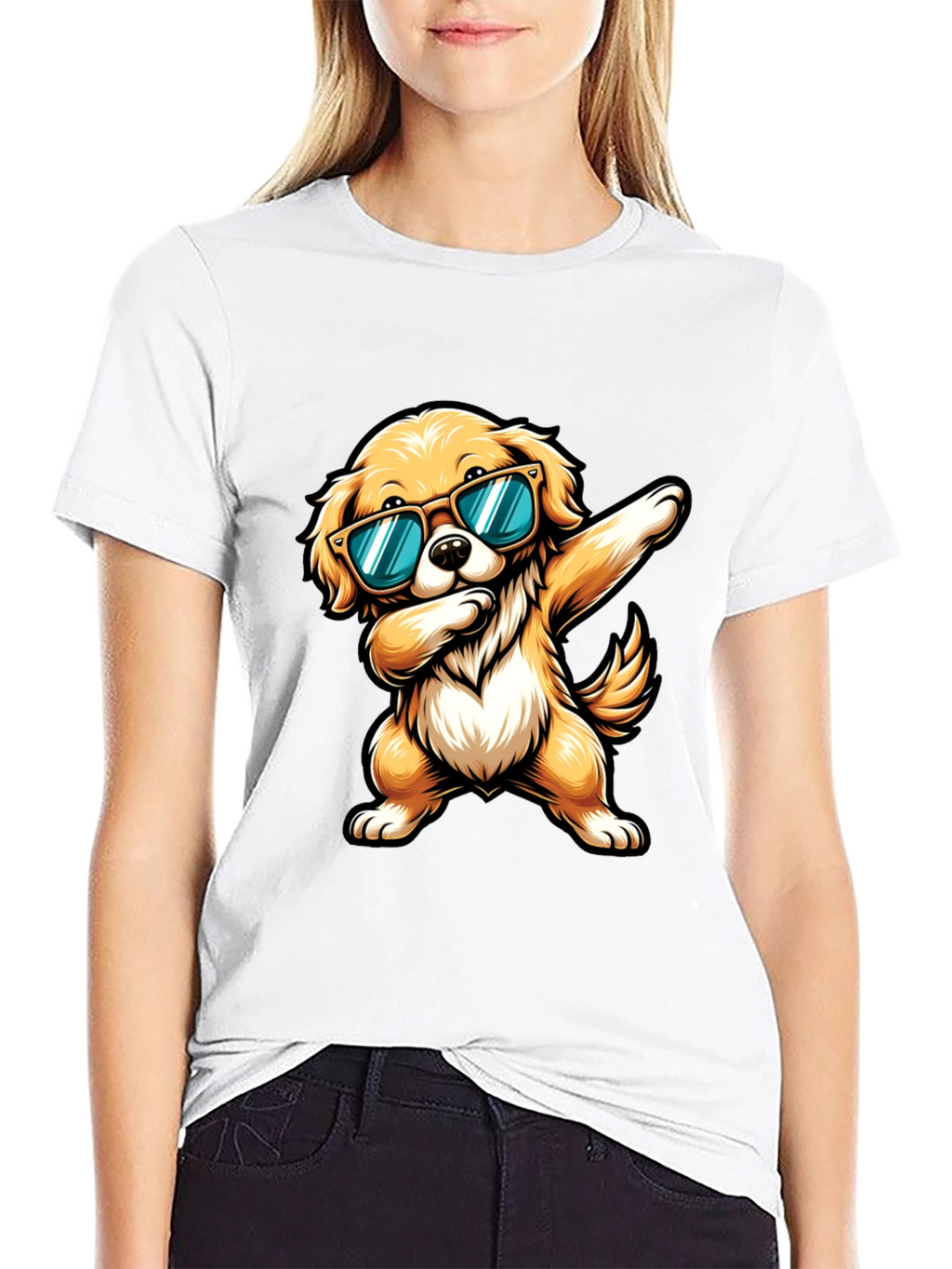 Cool Dog Dab Graphic Tee