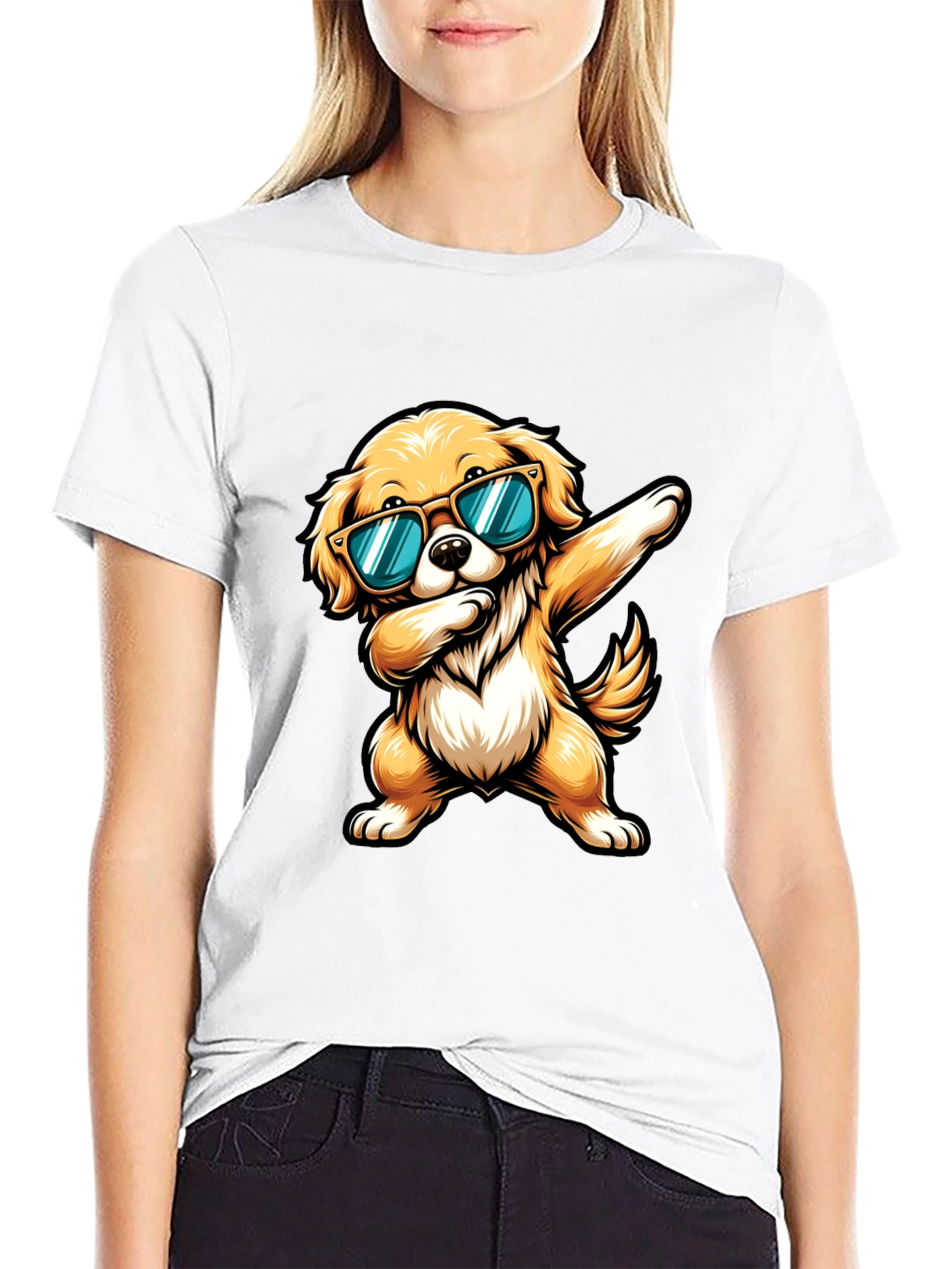Cool Dog Dab Graphic Tee