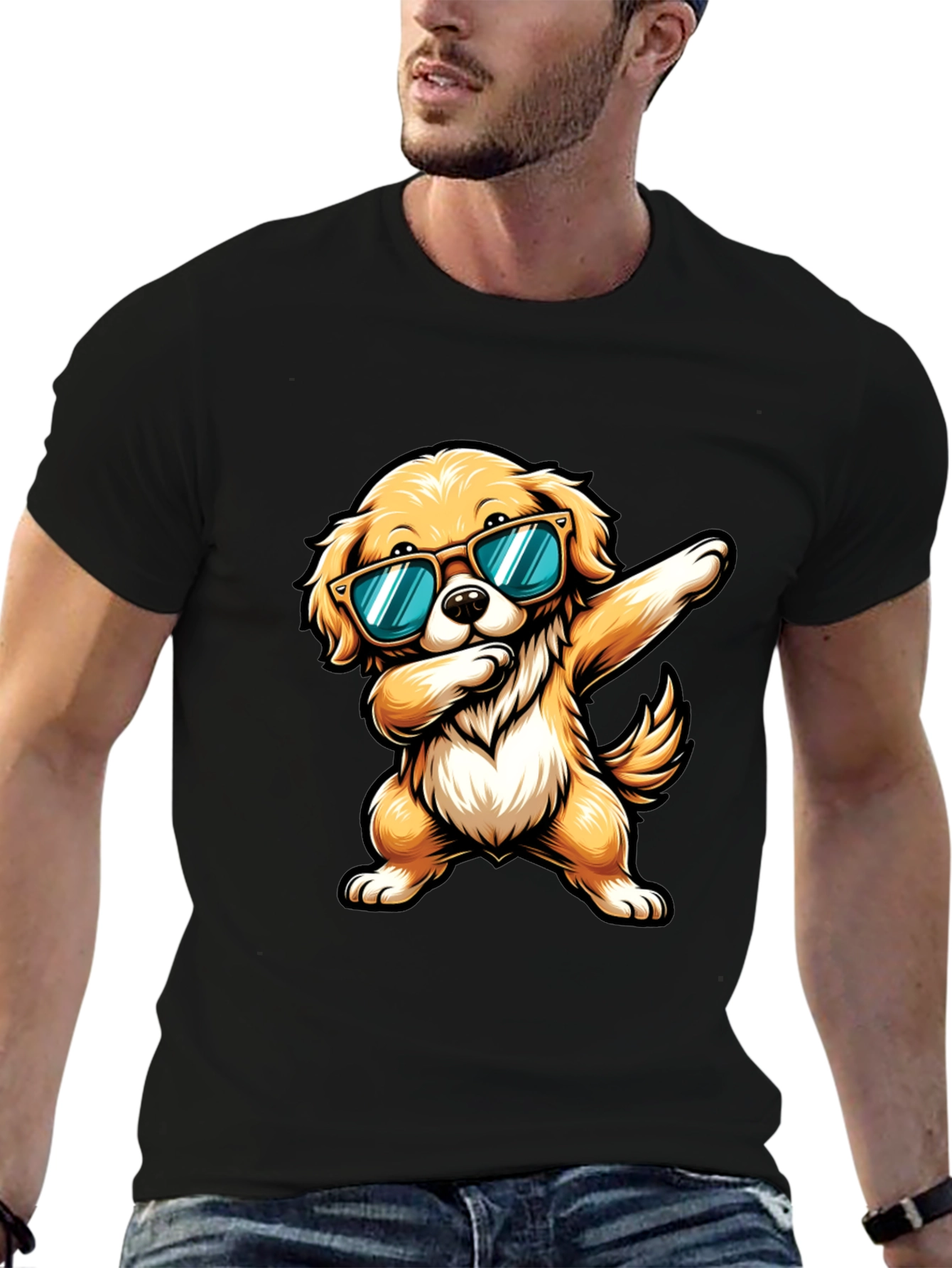 Cool Dog Dab Graphic Tee