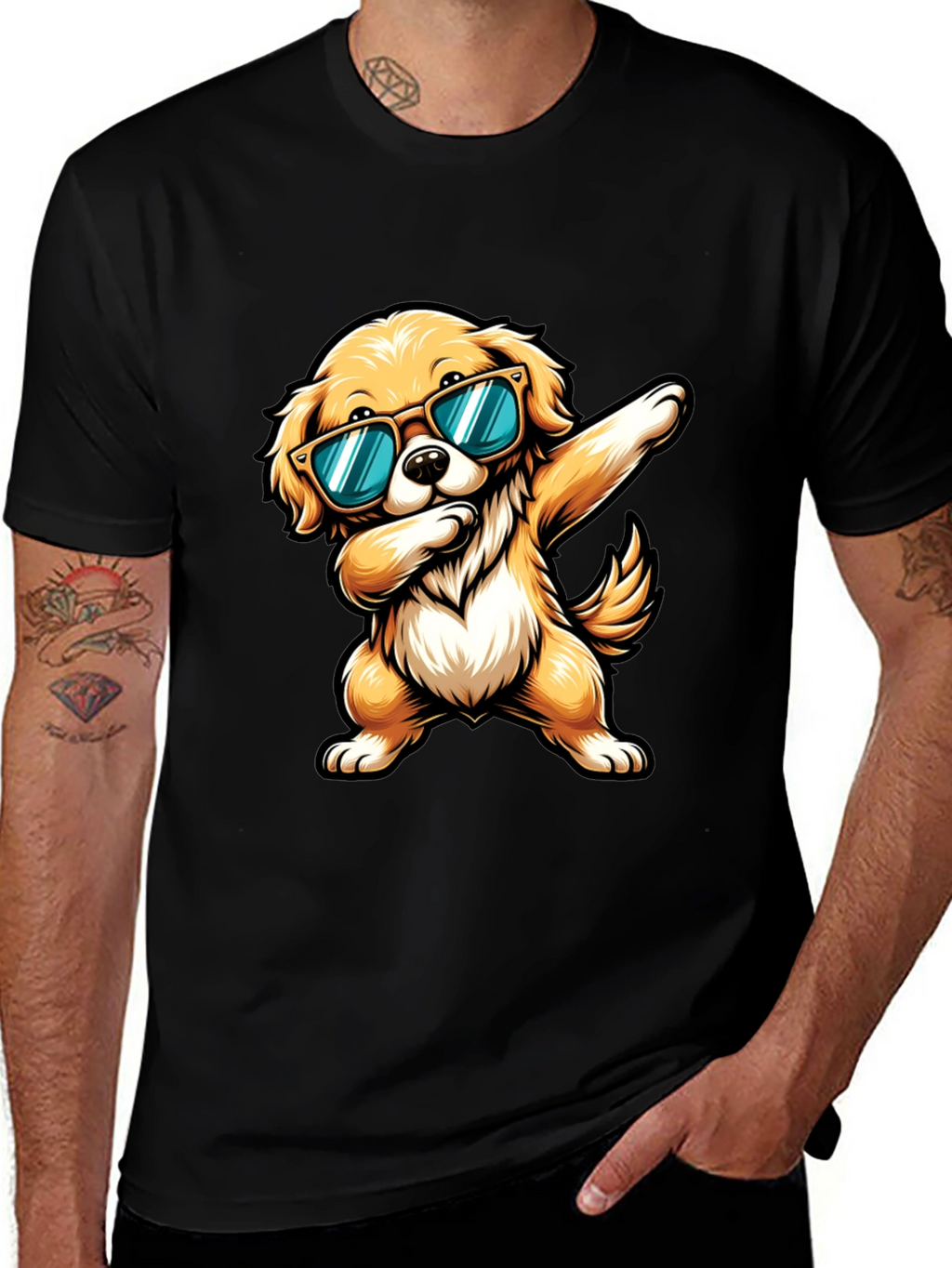 Cool Dog Dab Graphic Tee