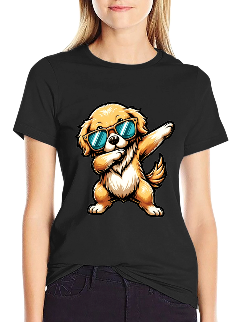Cool Dog Dab Graphic Tee