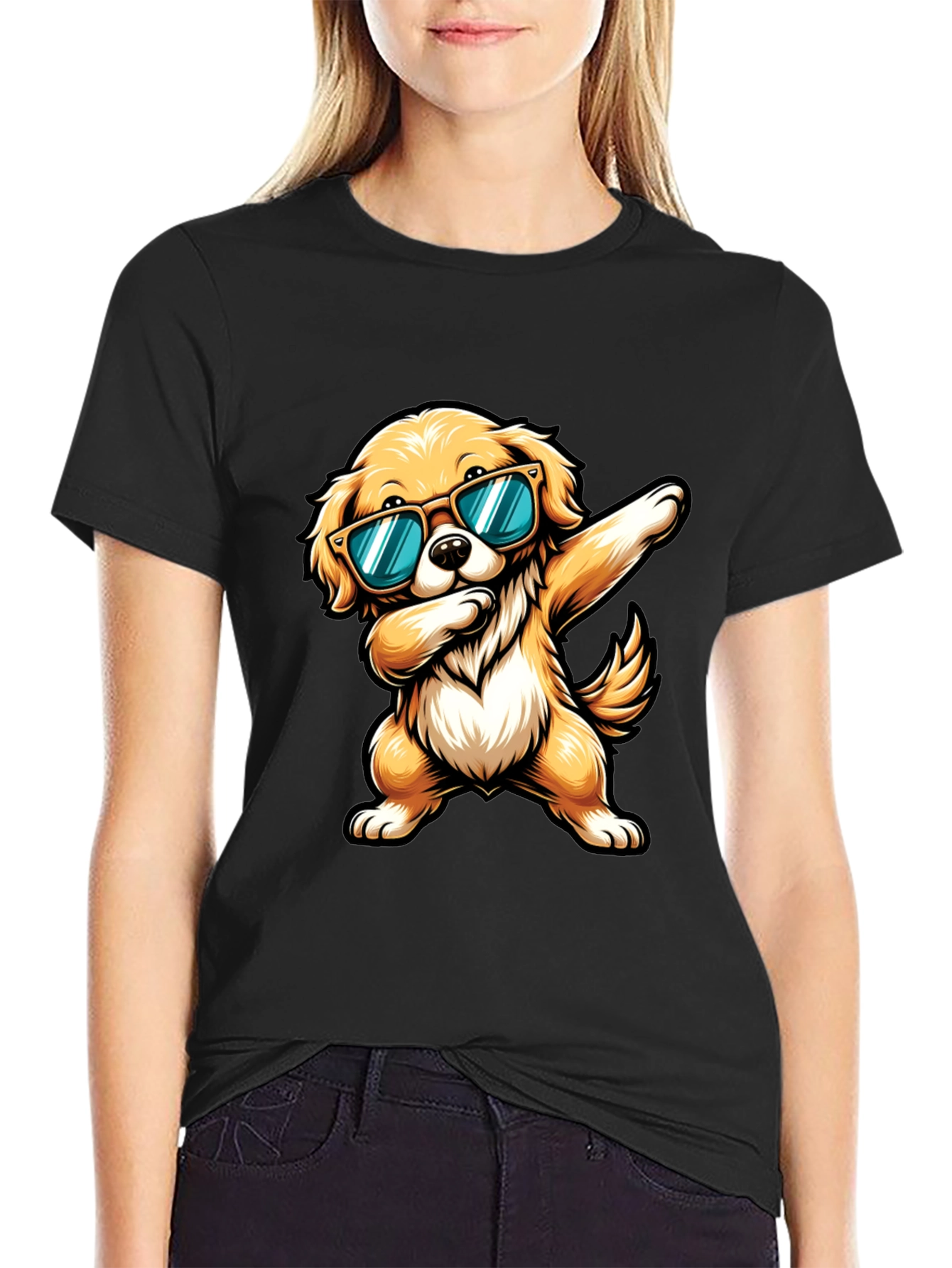 Cool Dog Dab Graphic Tee
