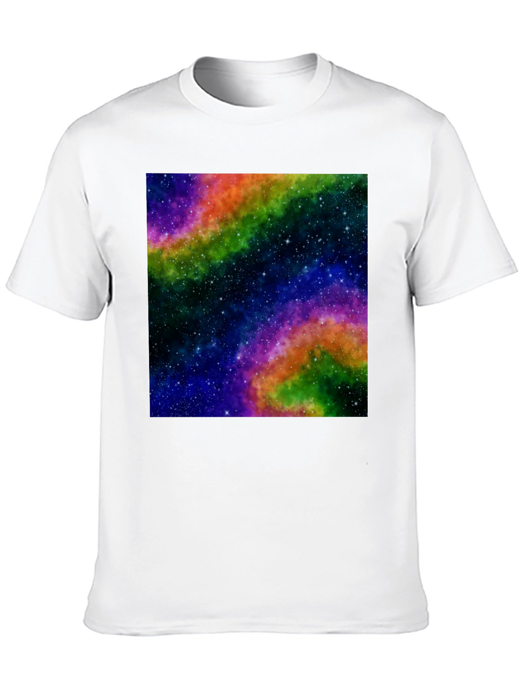 Galaxy Print Black T-Shirt