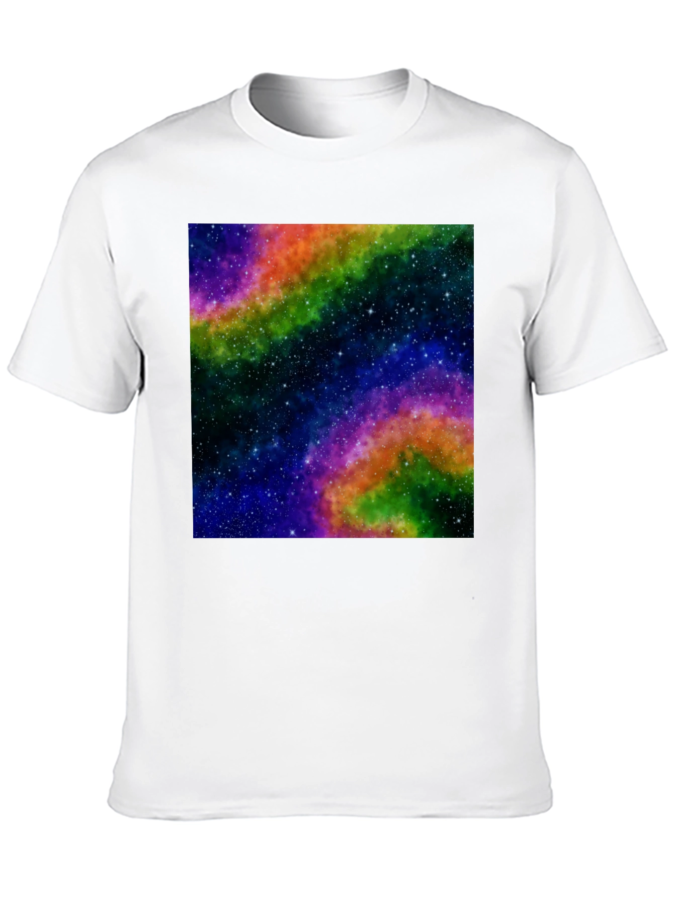 Galaxy Print Black T-Shirt