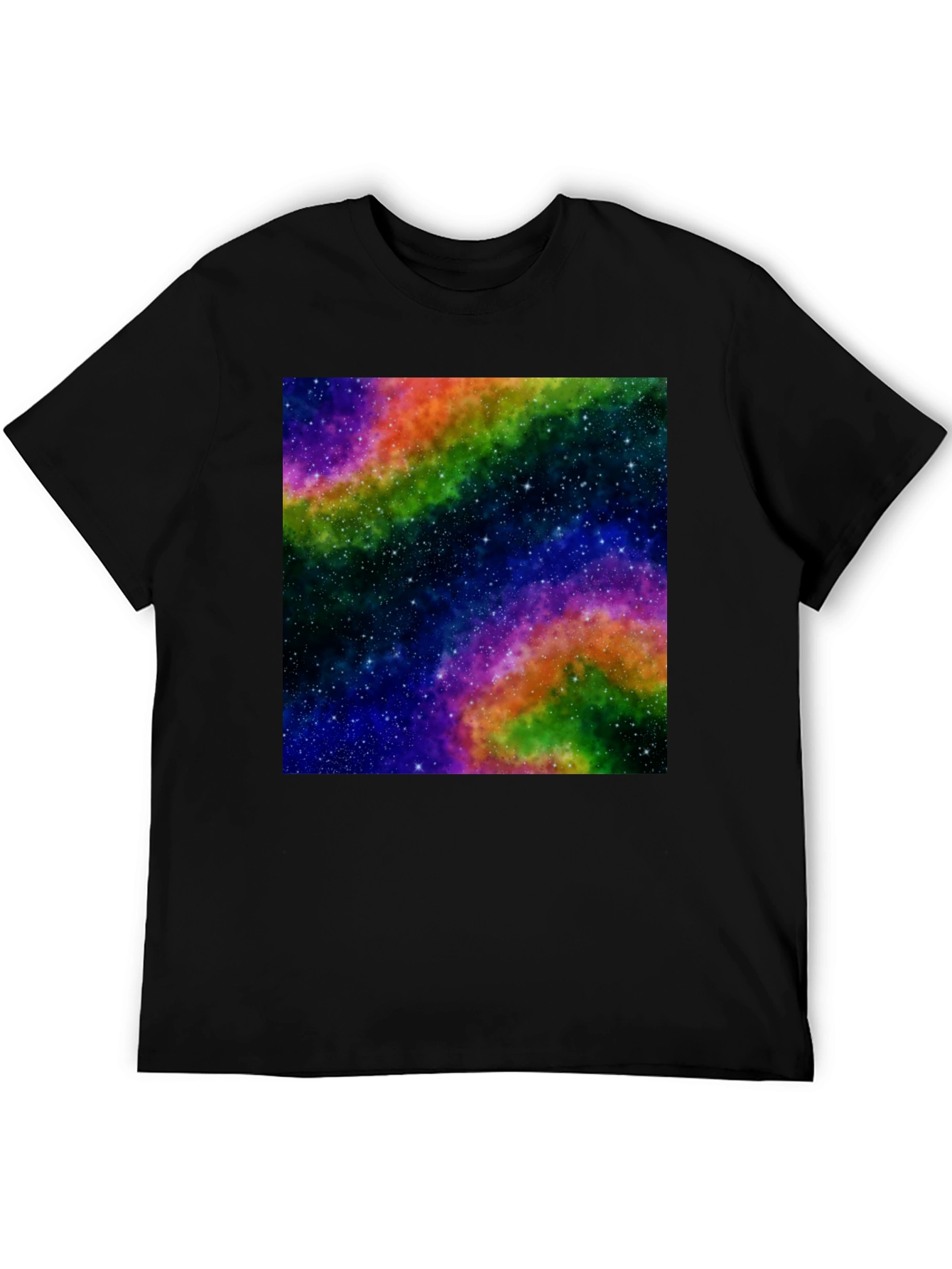 Galaxy Print Black T-Shirt