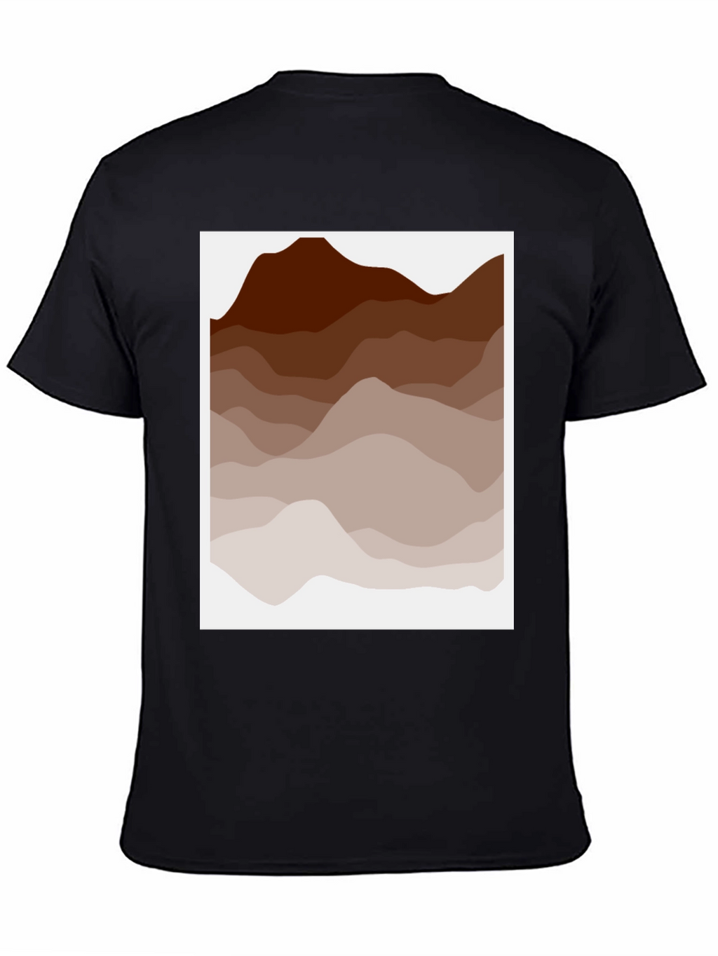 Earth Tone Mountain Graphic Tee - Casual Style