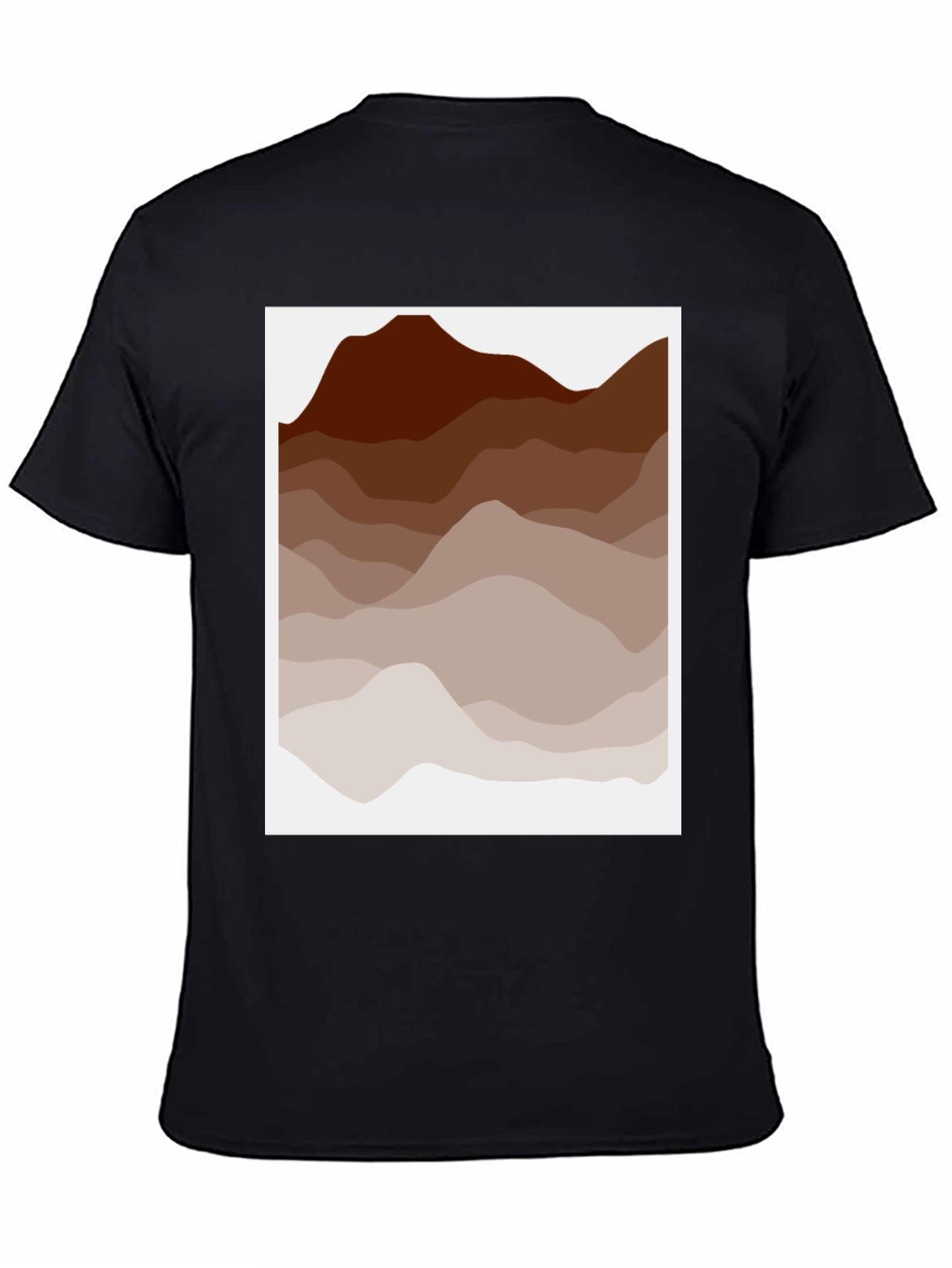 Earth Tone Mountain Graphic Tee - Casual Style