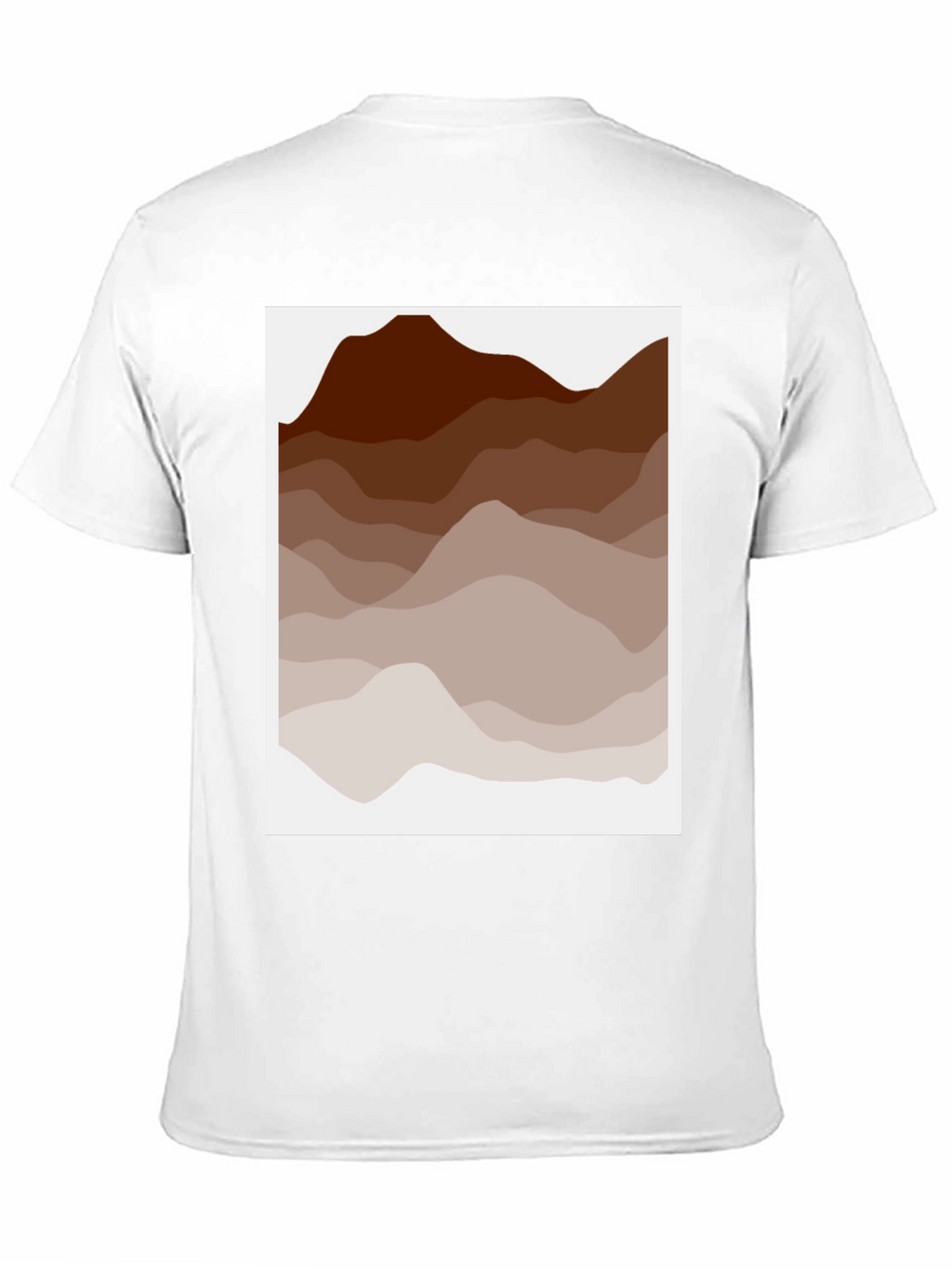 Earth Tone Mountain Graphic Tee - Casual Style