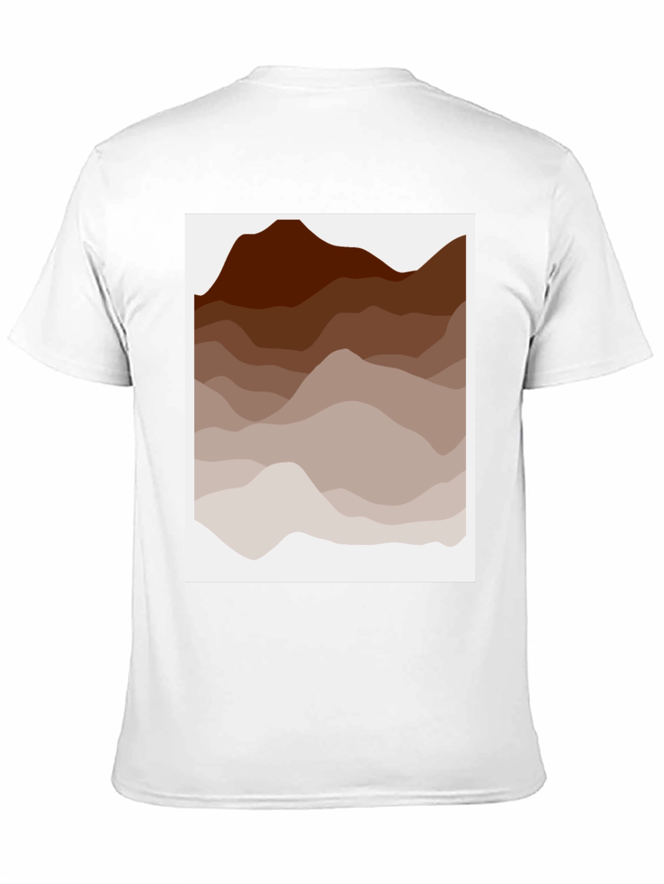 Earth Tone Mountain Graphic Tee - Casual Style