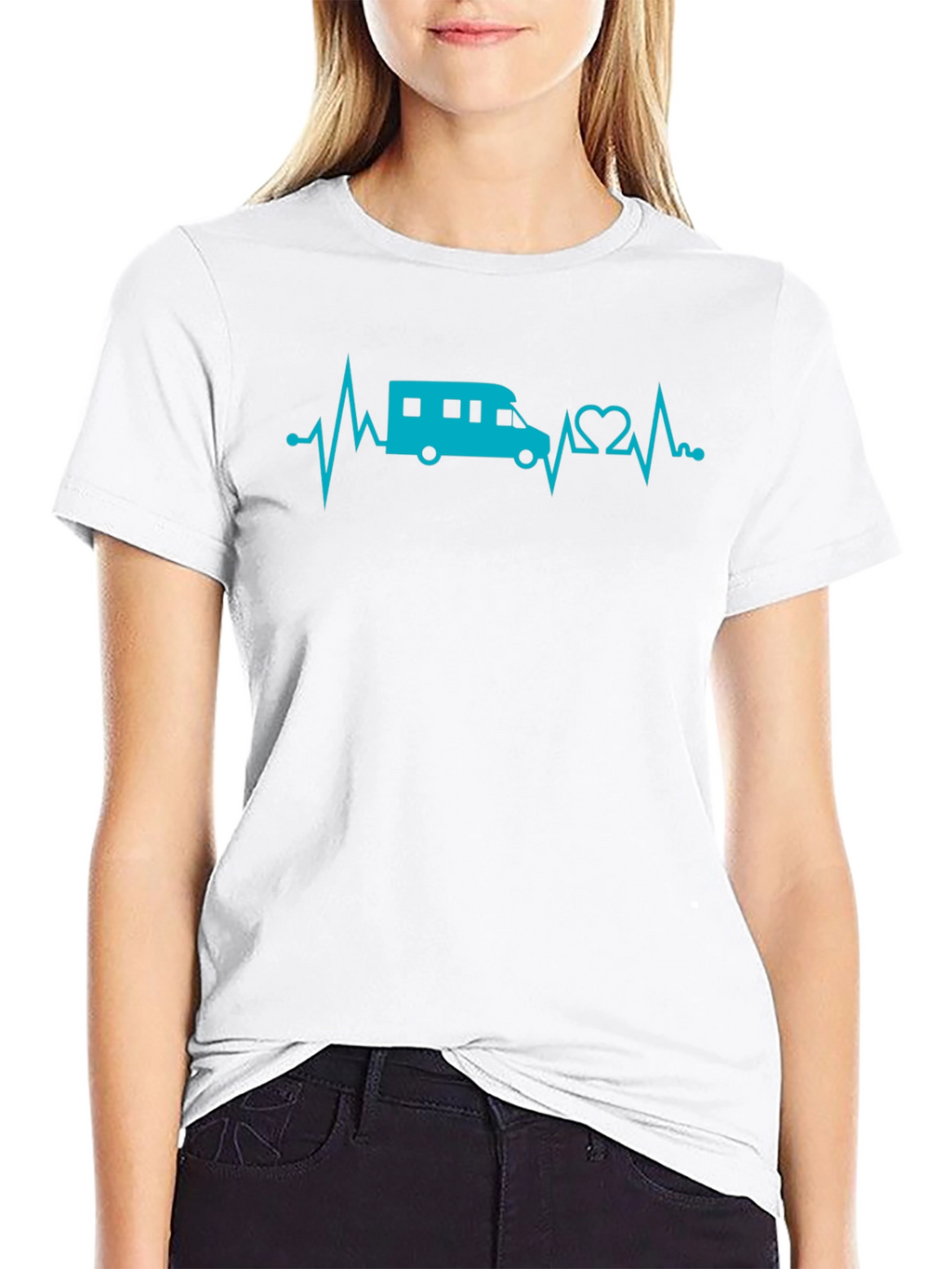 RV Heartbeat T-Shirt - Camping Lover Tee