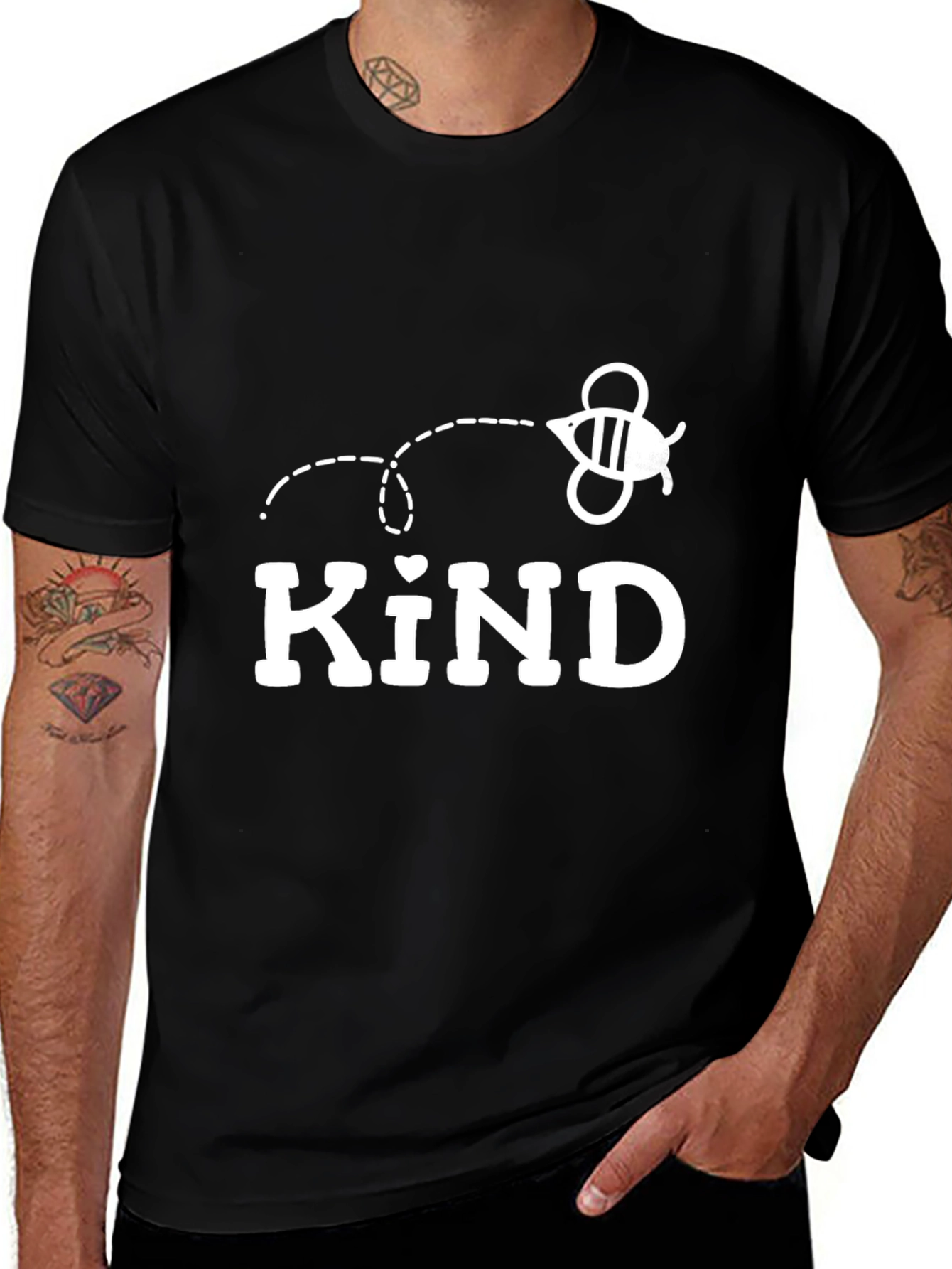 Be Kind Bee Graphic Tee - Black