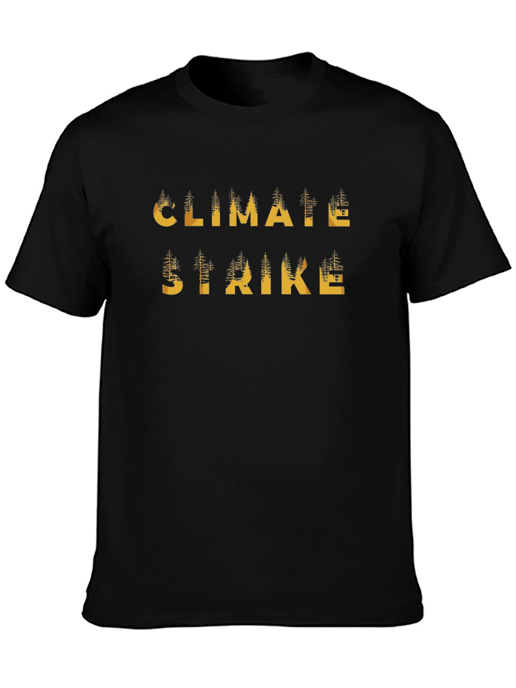 Climate Strike Black Graphic T-Shirt