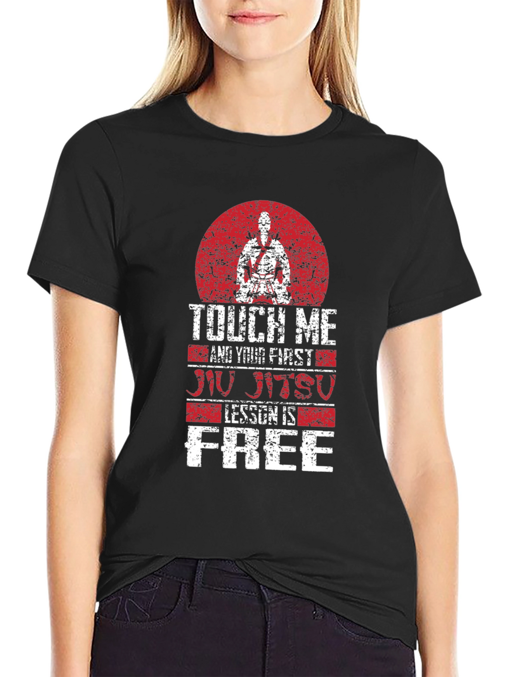 Touch Me Jiu Jitsu Lesson Free Graphic Tee