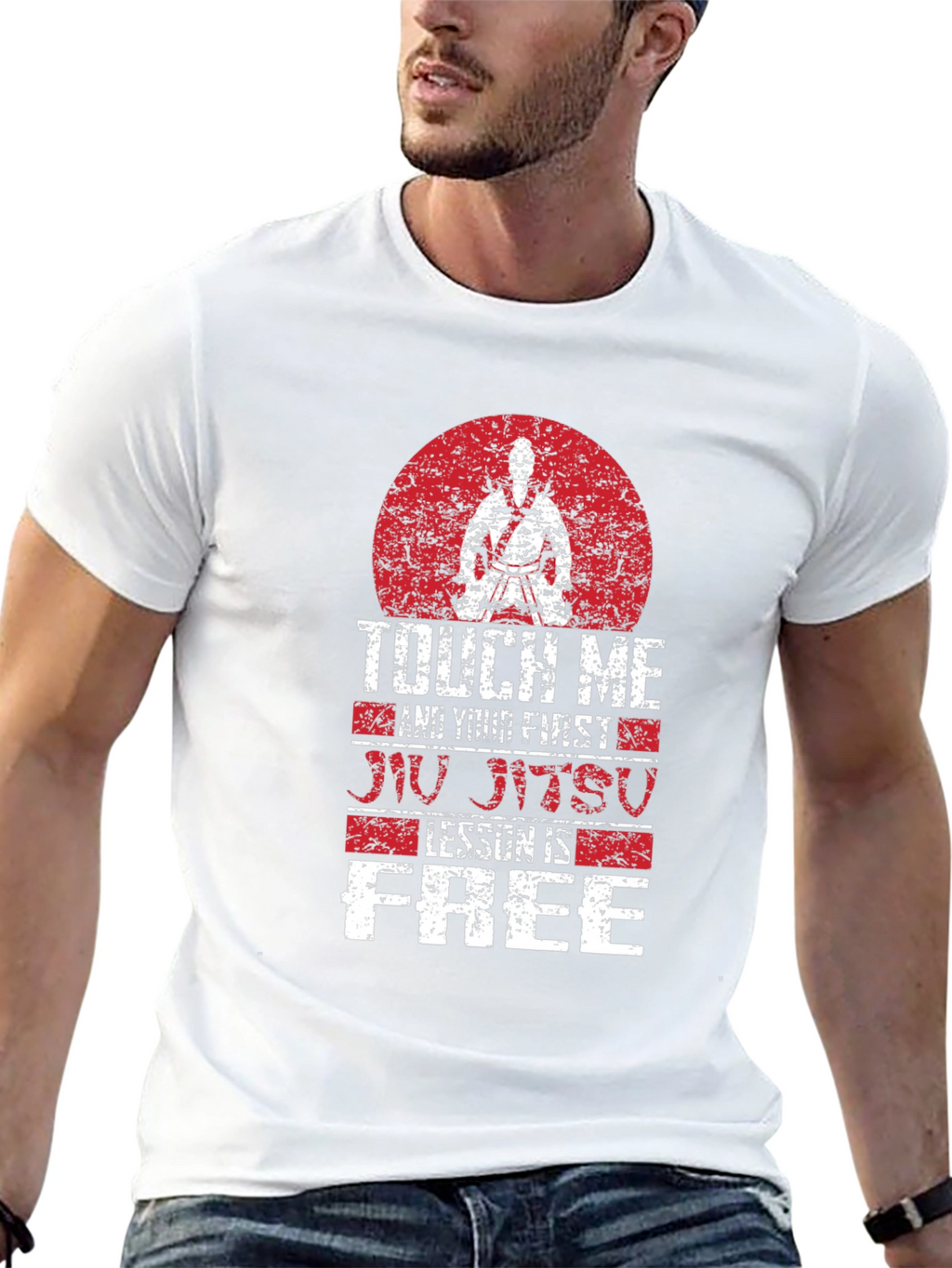 Touch Me Jiu Jitsu Lesson Free Graphic Tee
