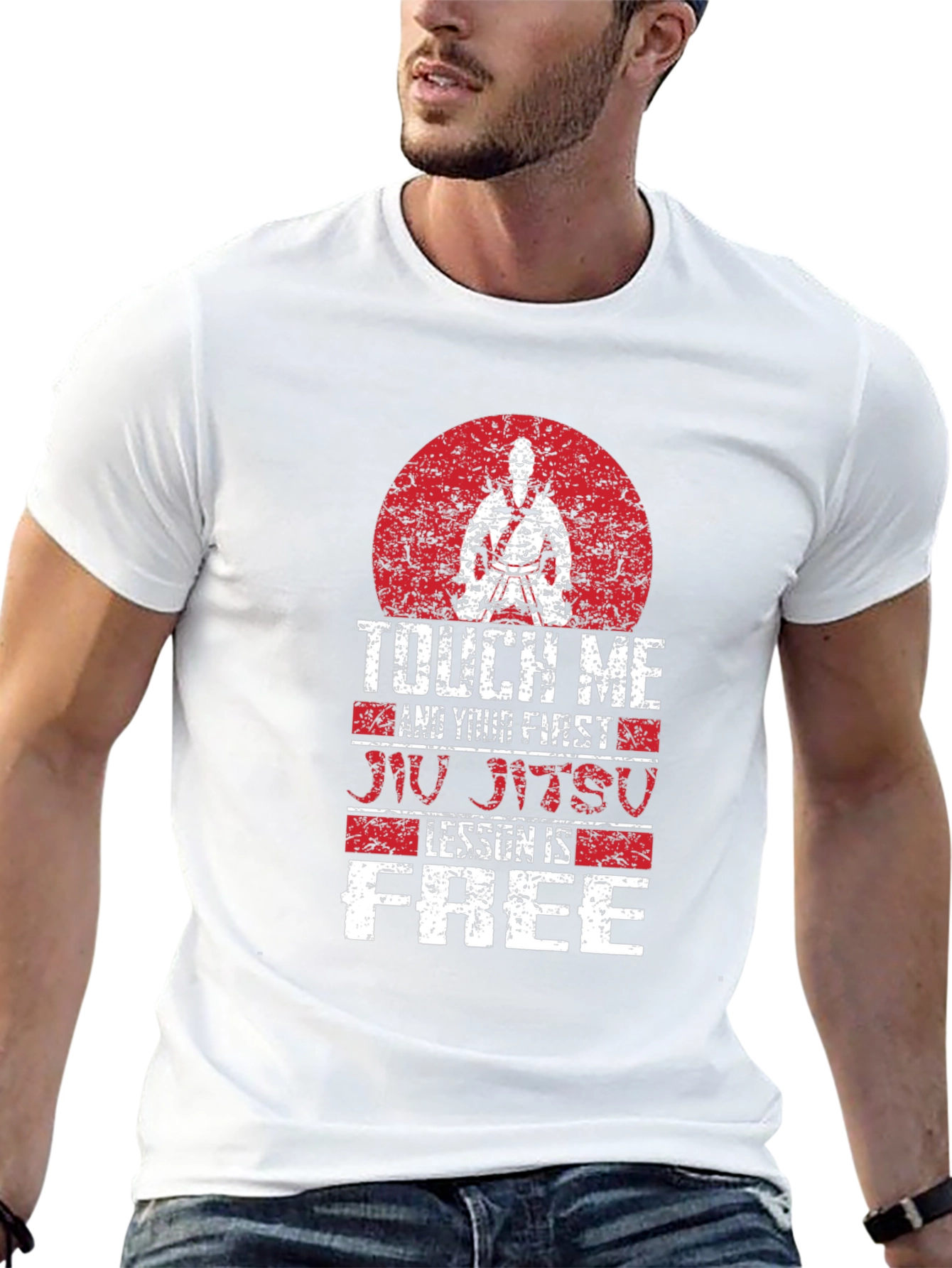Touch Me Jiu Jitsu Lesson Free Graphic Tee