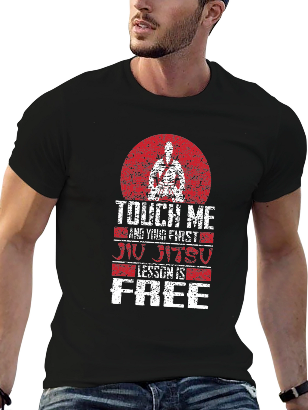 Touch Me Jiu Jitsu Lesson Free Graphic Tee