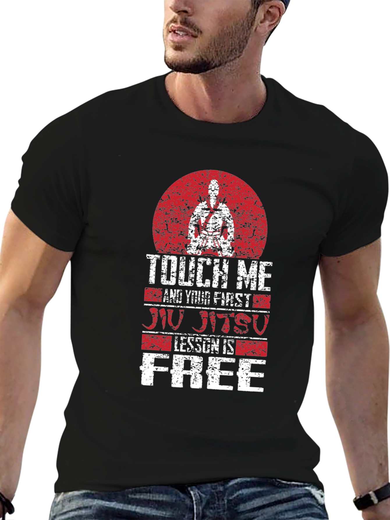 Touch Me Jiu Jitsu Lesson Free Graphic Tee