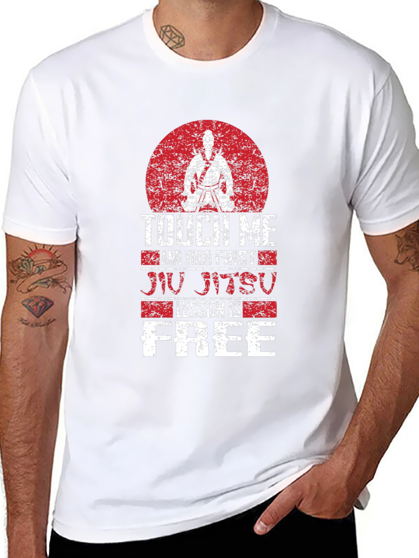 Touch Me Jiu Jitsu Lesson Free Graphic Tee