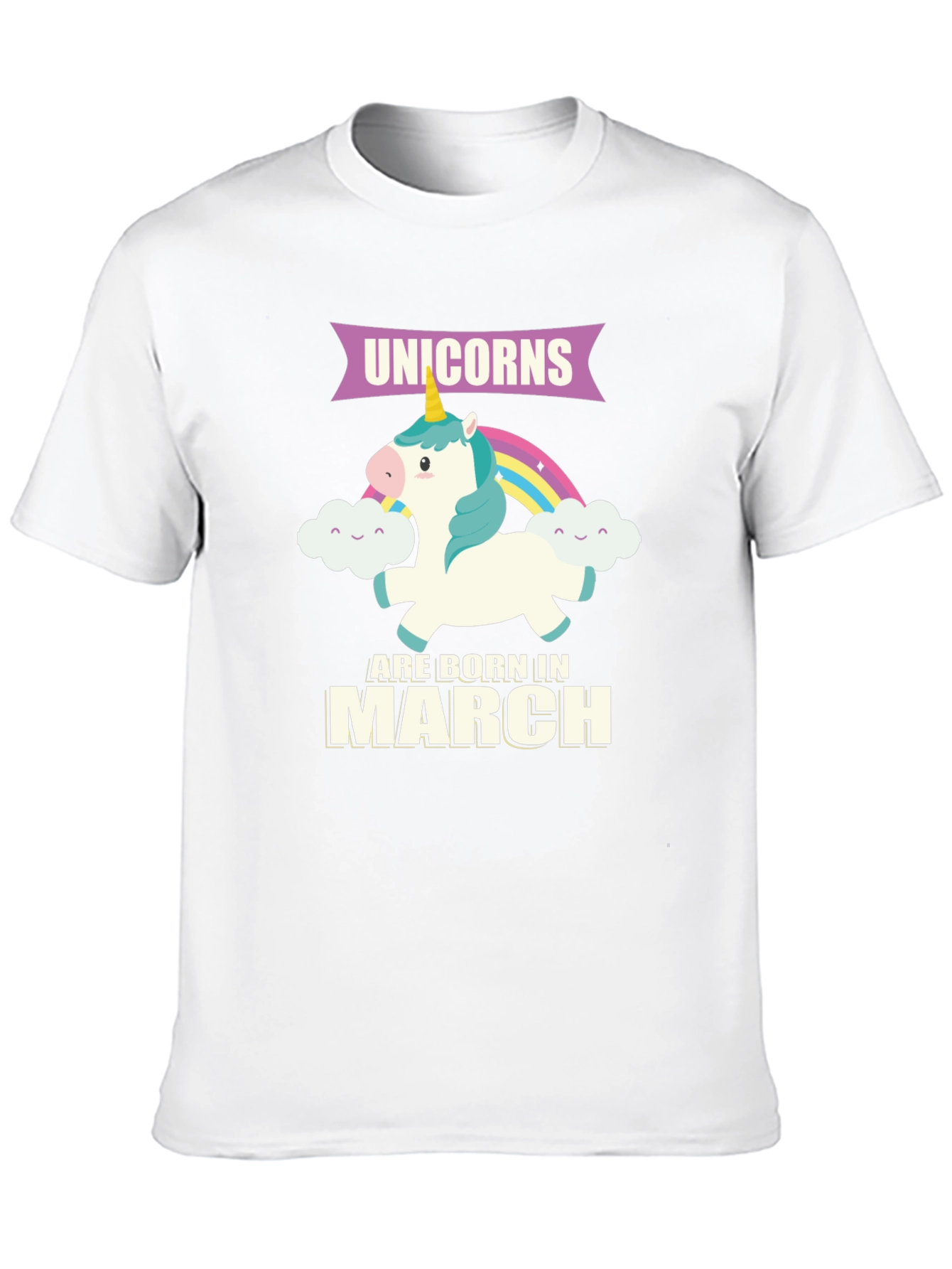 Unicorns Born In March T-Shirt
