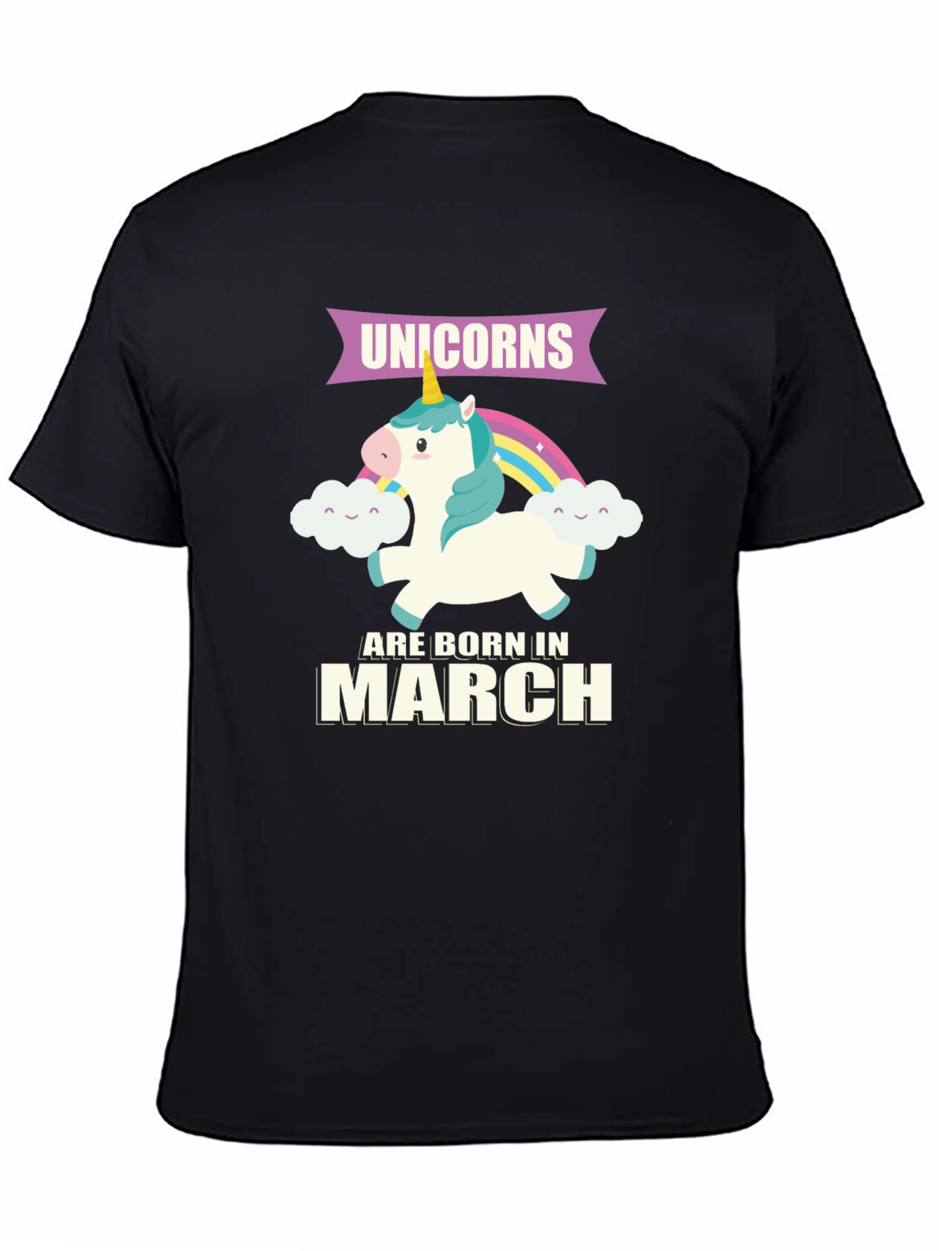 Unicorns Born In March T-Shirt