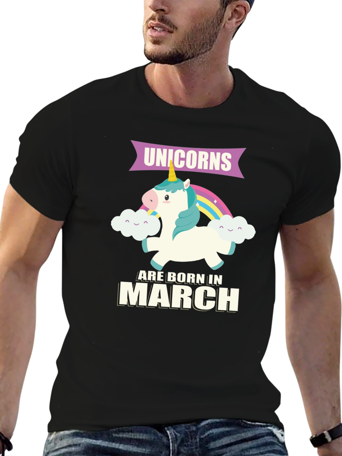 Unicorns Born In March T-Shirt