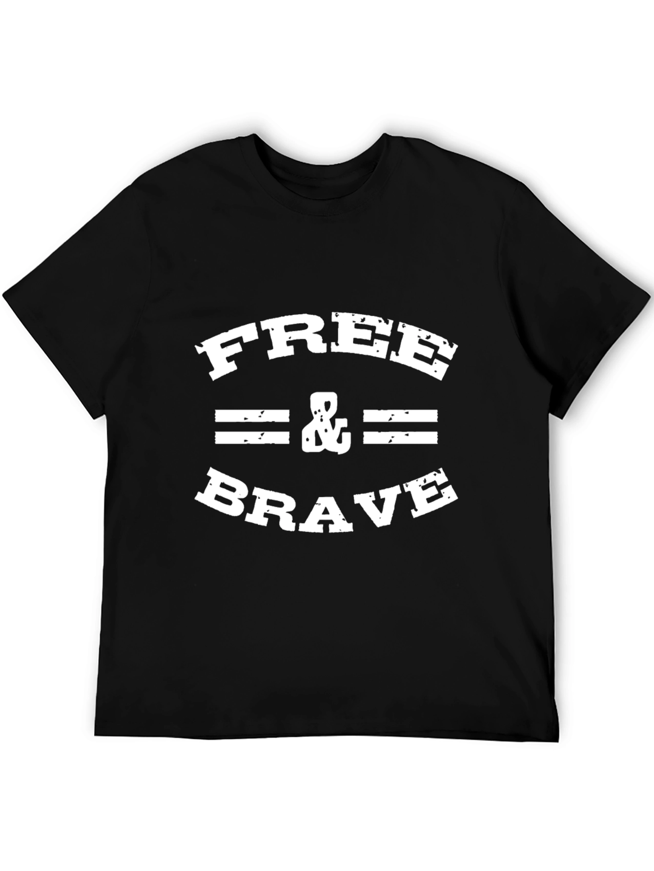 Free & Brave Graphic Tee - Black