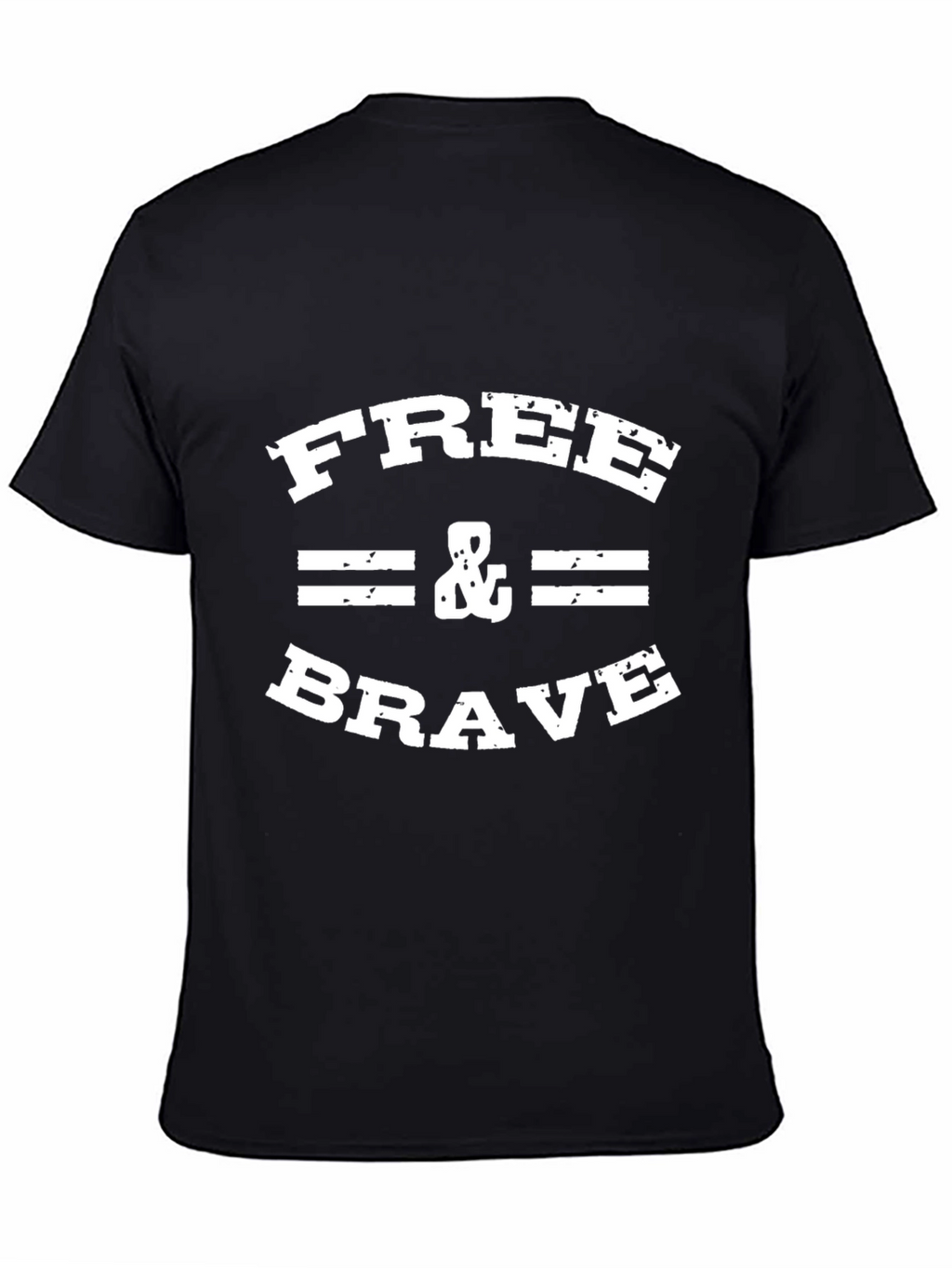Free & Brave Graphic Tee - Black