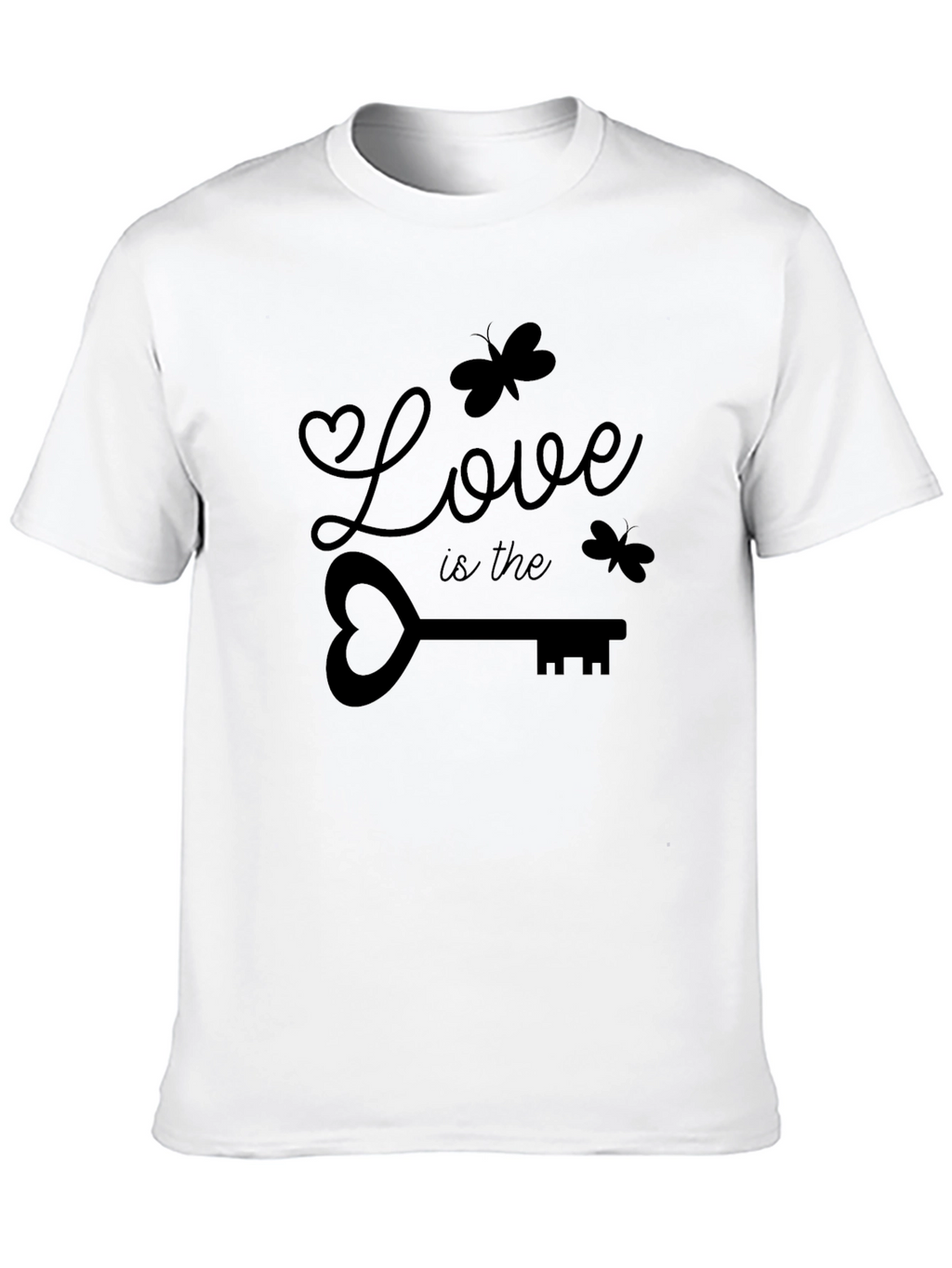 Love Is The Key Graphic Tee - Black