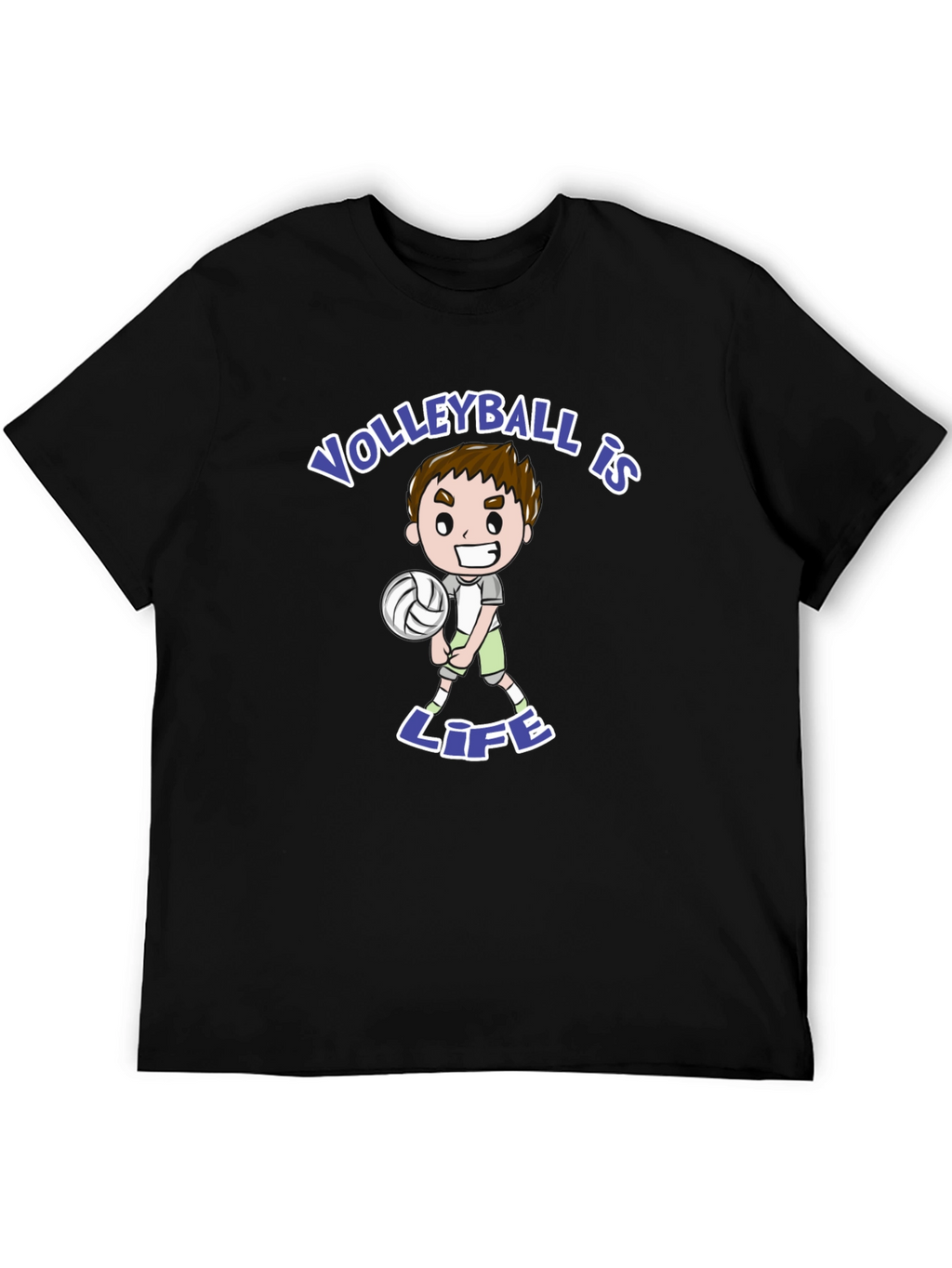 Volleyball is Life Black T-Shirt
