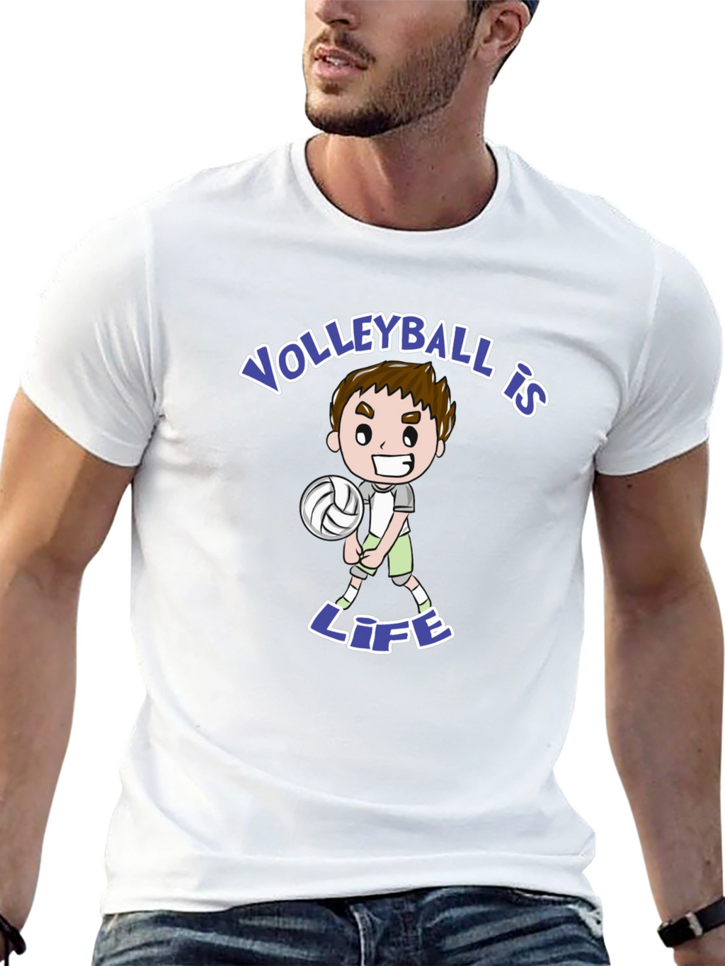 Volleyball is Life Black T-Shirt