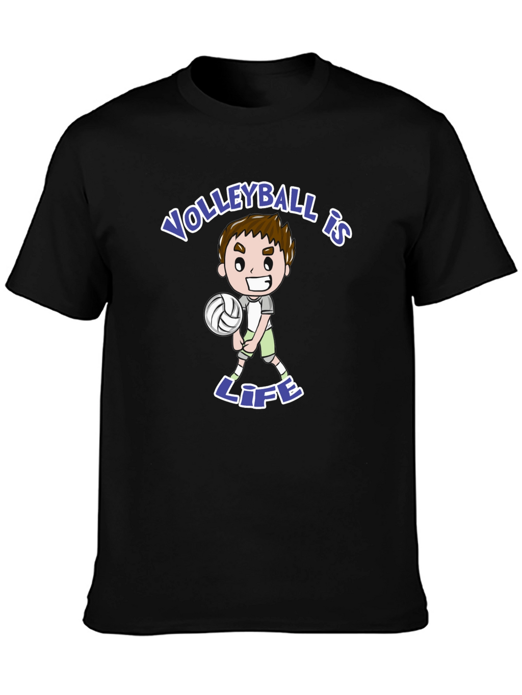 Volleyball is Life Black T-Shirt