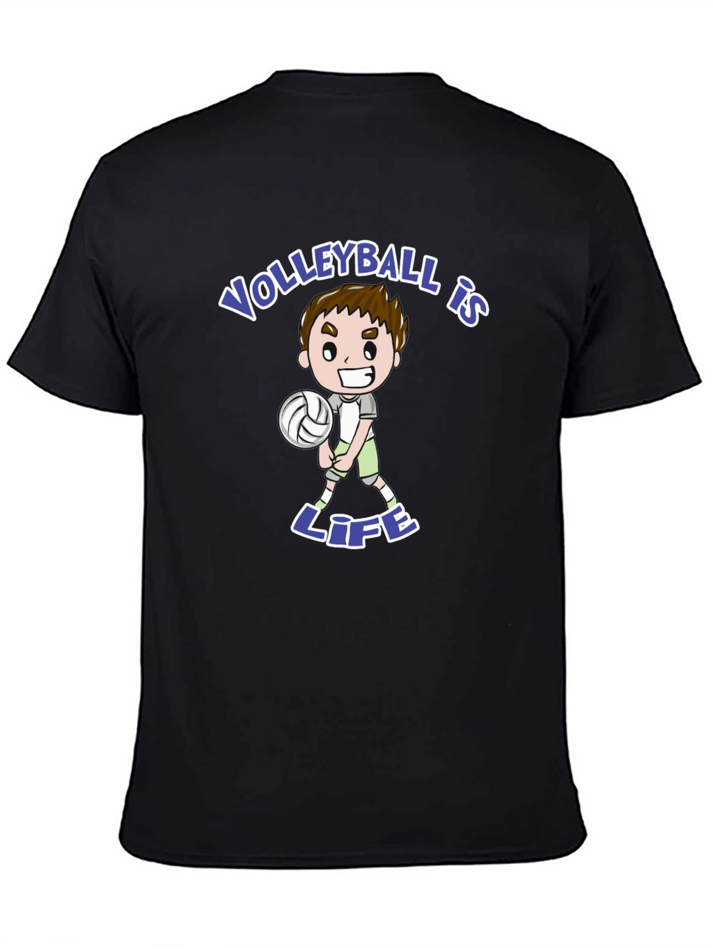 Volleyball is Life Black T-Shirt