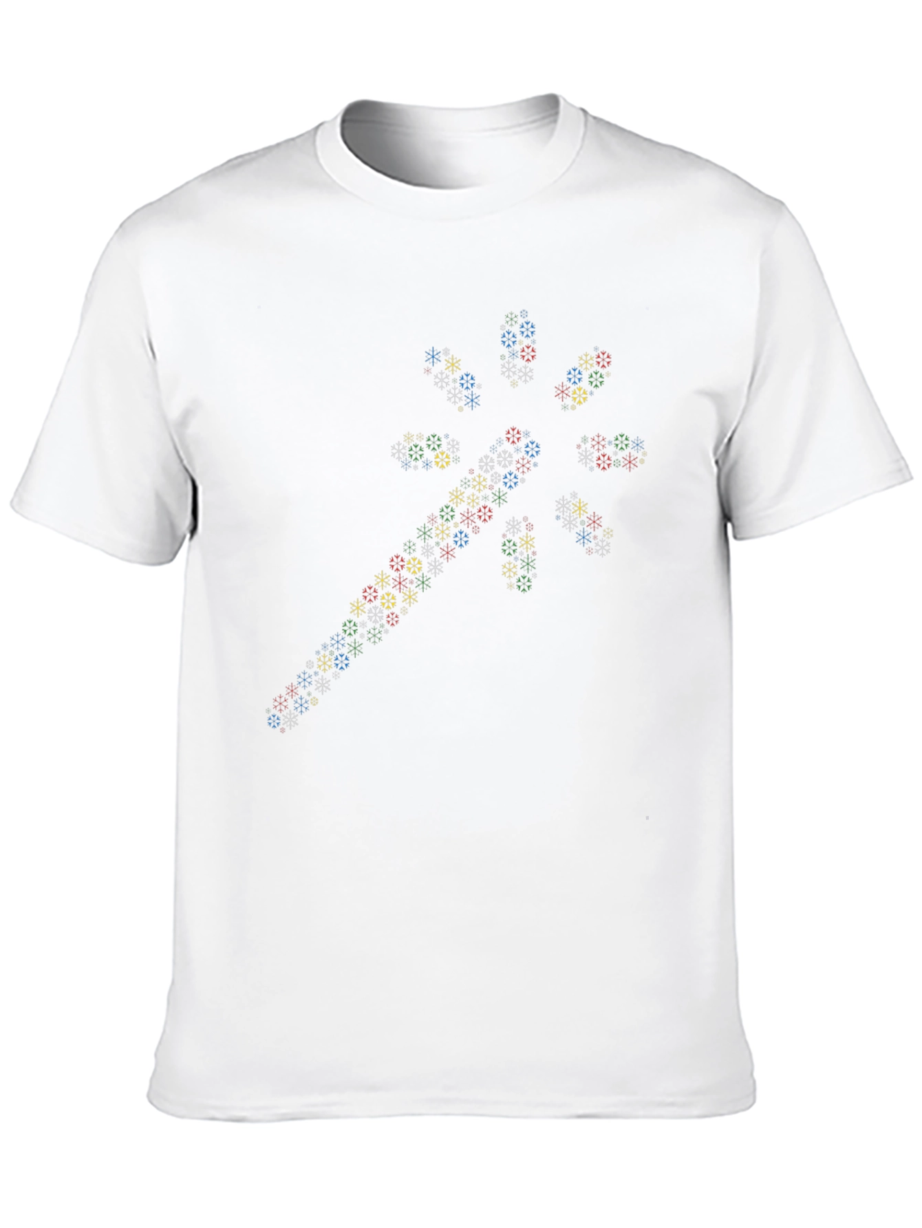 Snowflake Wand Graphic Black T-Shirt