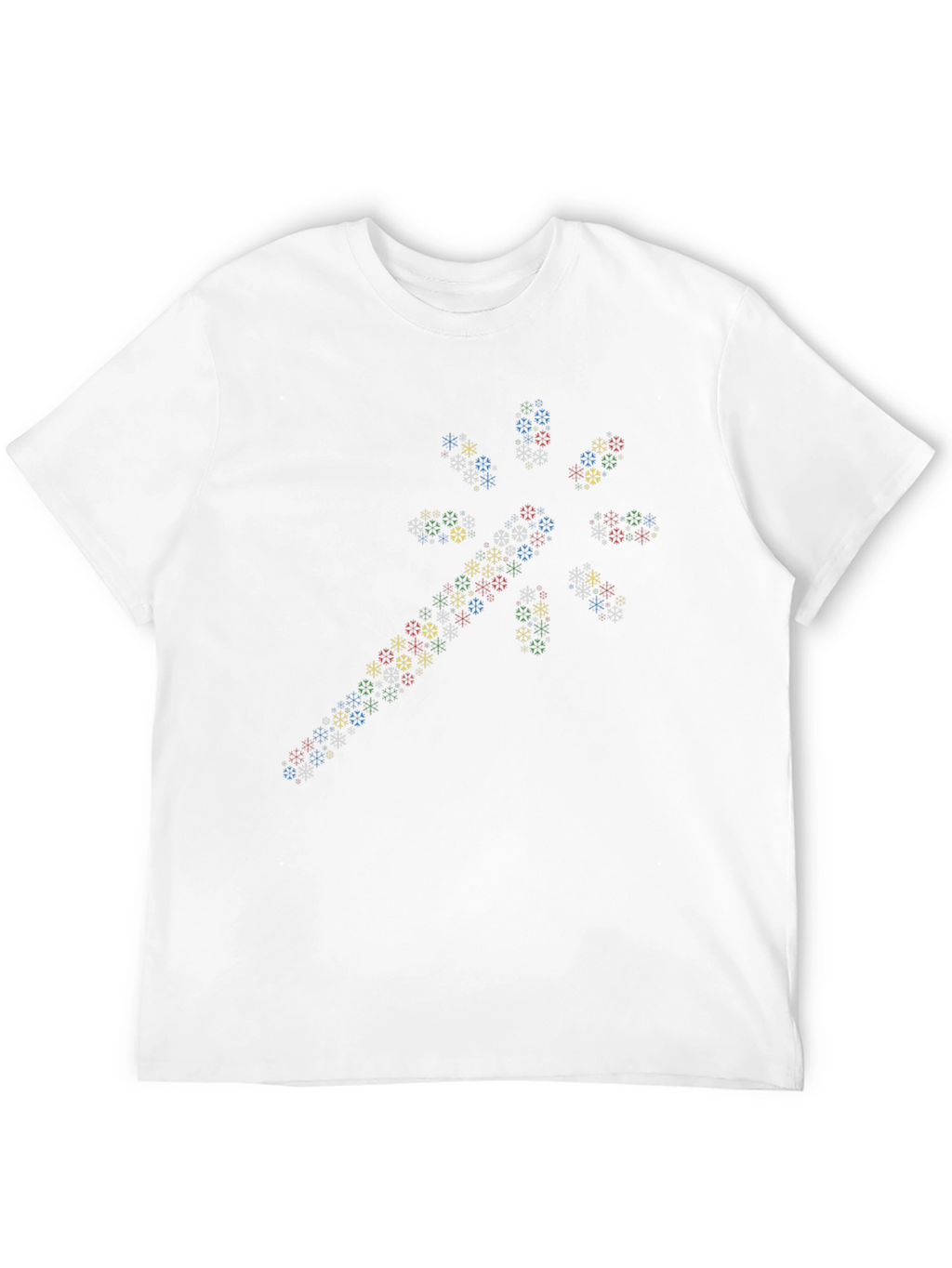 Snowflake Wand Graphic Black T-Shirt
