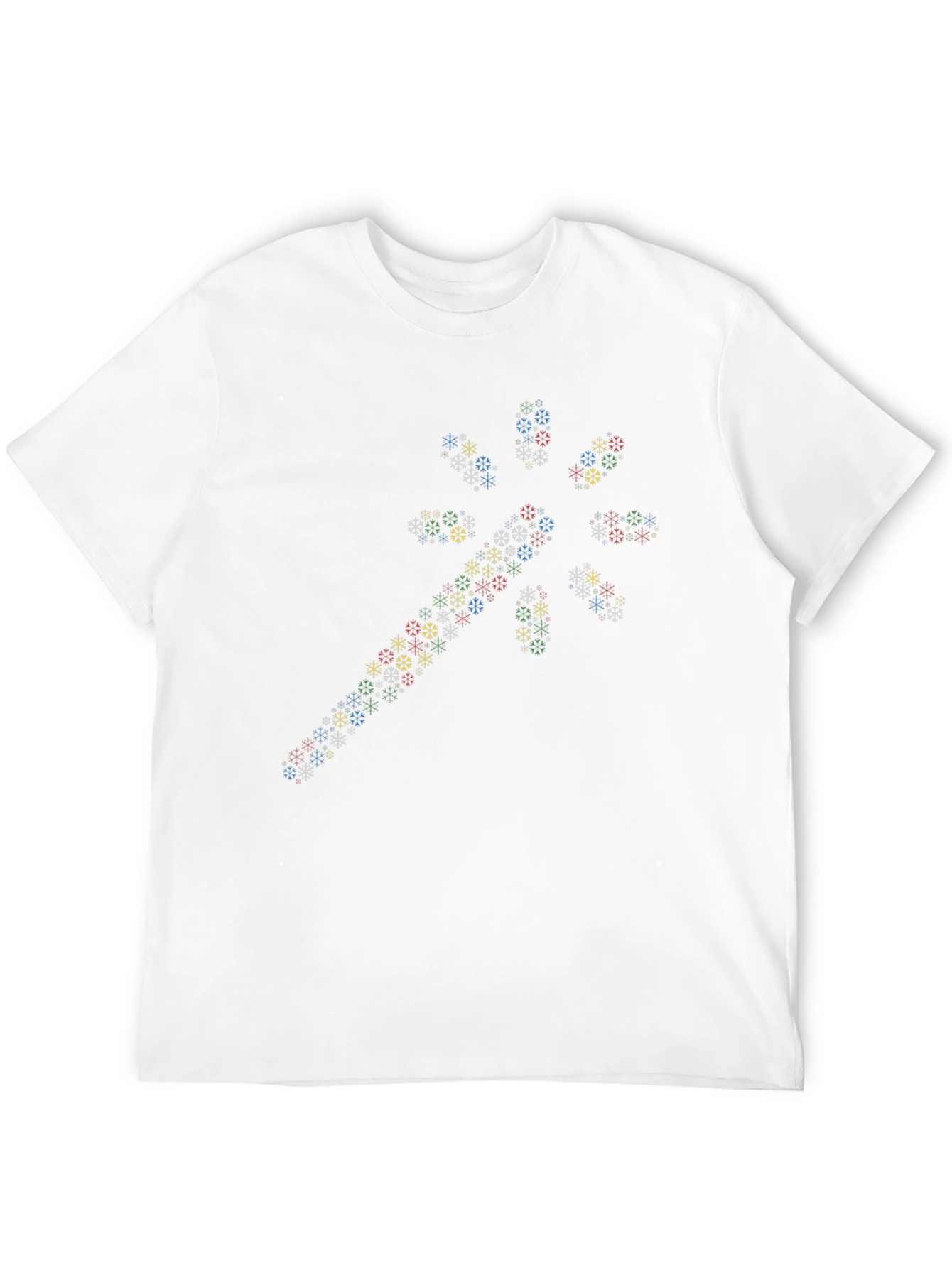 Snowflake Wand Graphic Black T-Shirt